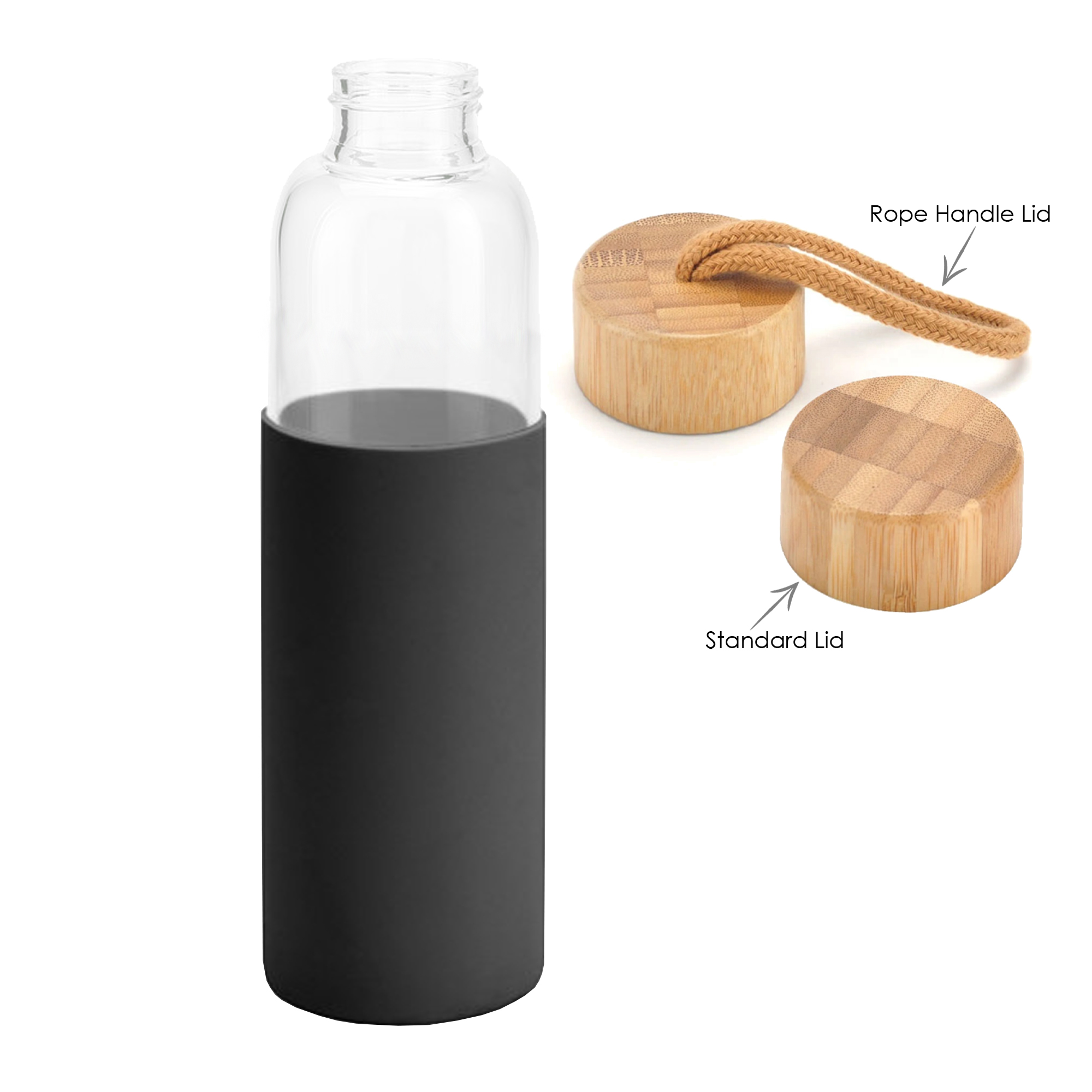 Honya Glass Drink Bottle with Sleeve - Image 9