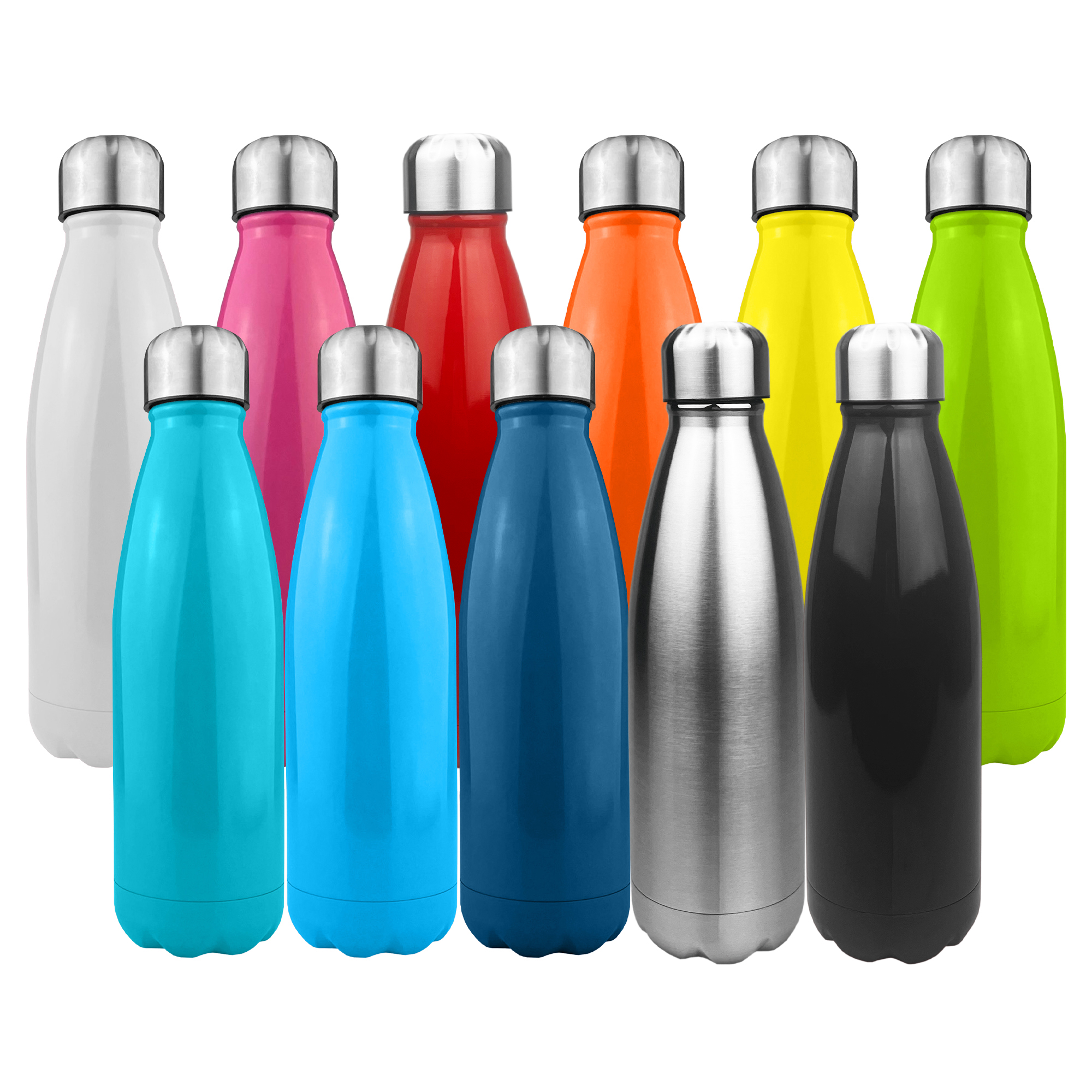 Komo Shiny Stainless Steel Drink Bottle Single Wall - Image 2
