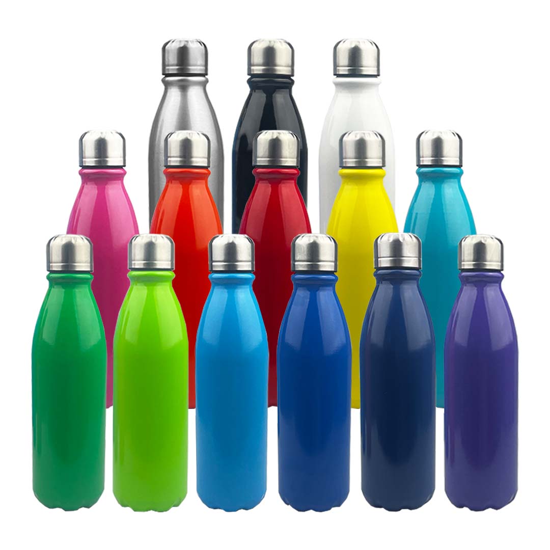 Komo Shiny Aluminium Drink Bottle Single Wall - Image 2
