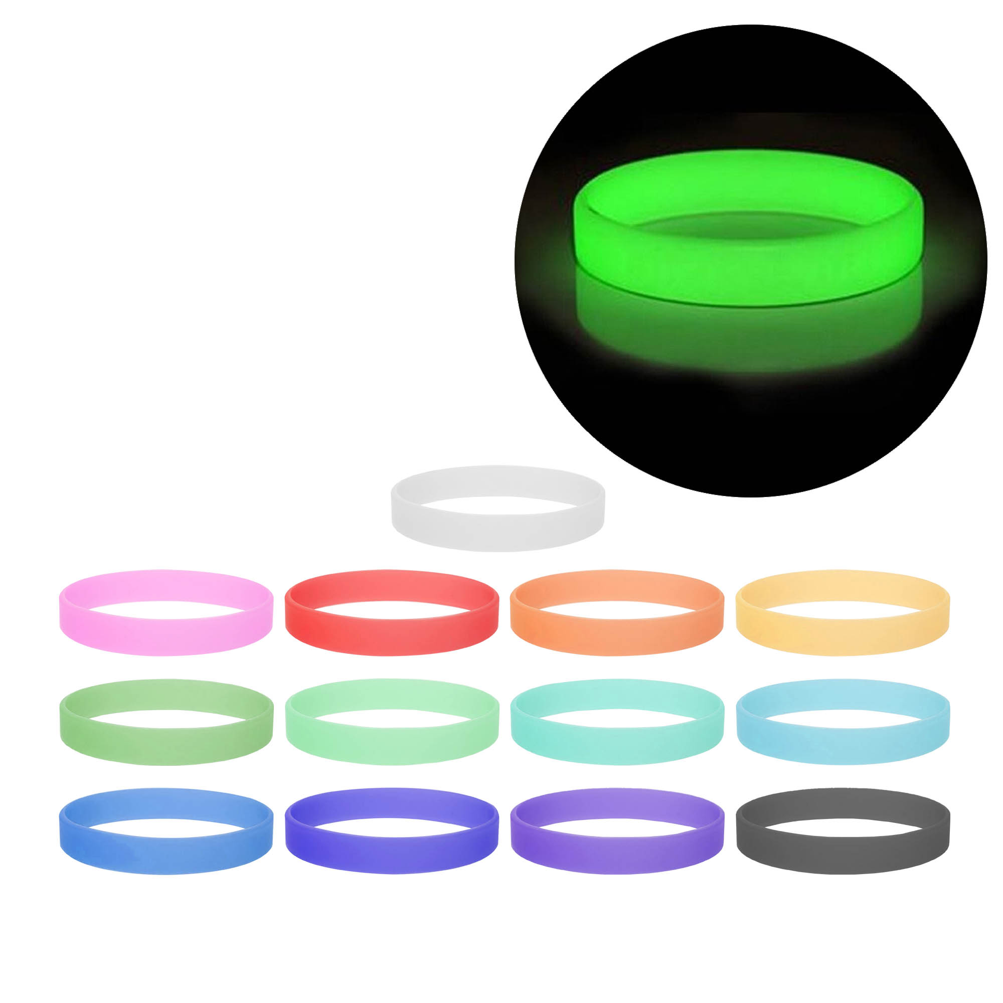 Neon Glow Silicone Wrist Band - Image 2