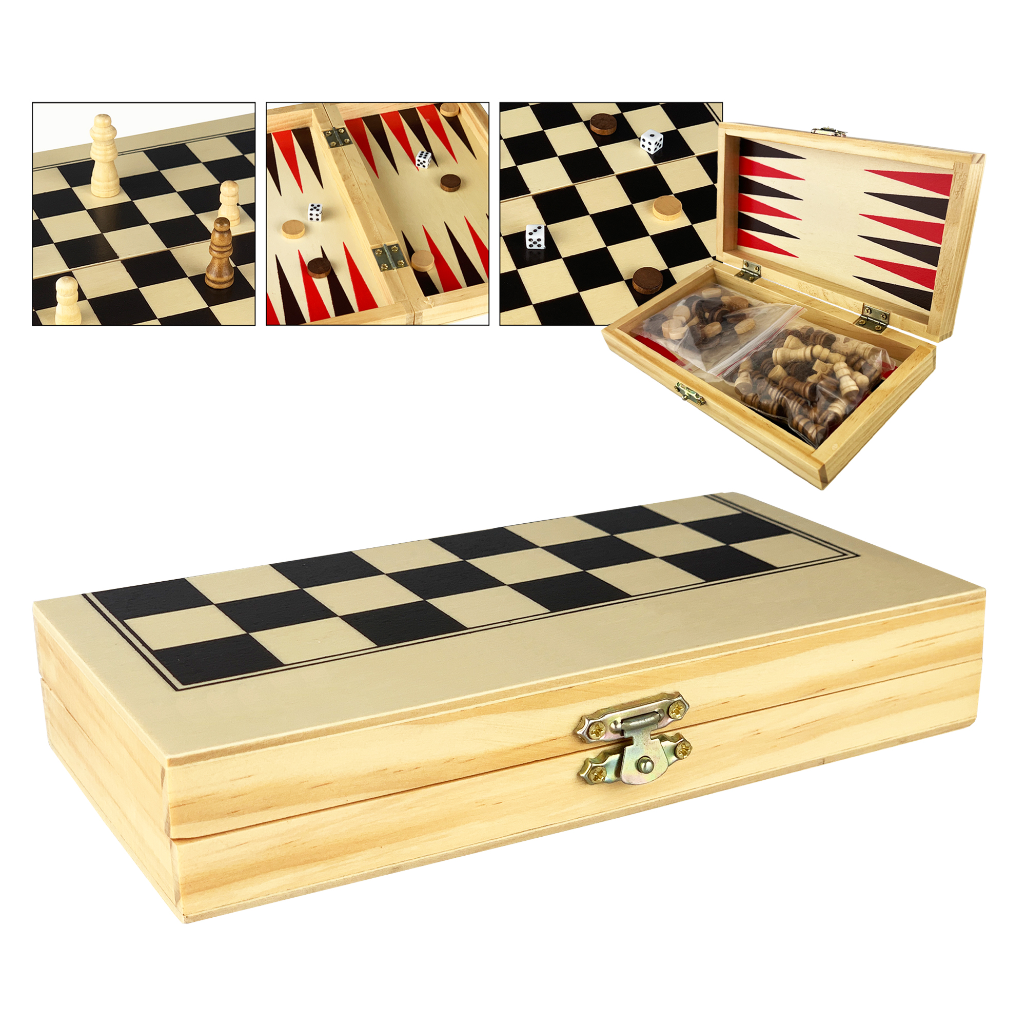 3 in 1 Wooden Play Case - Image 2