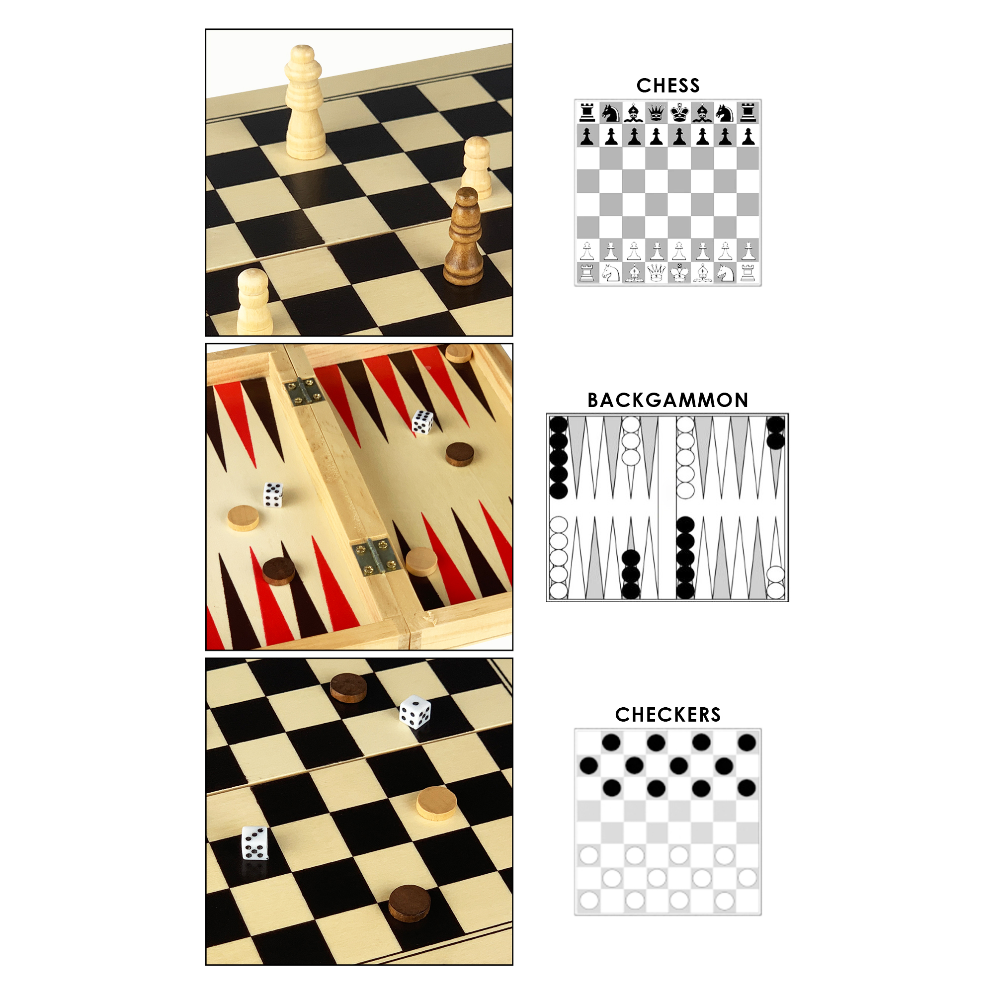 3 in 1 Wooden Play Case - Image 8