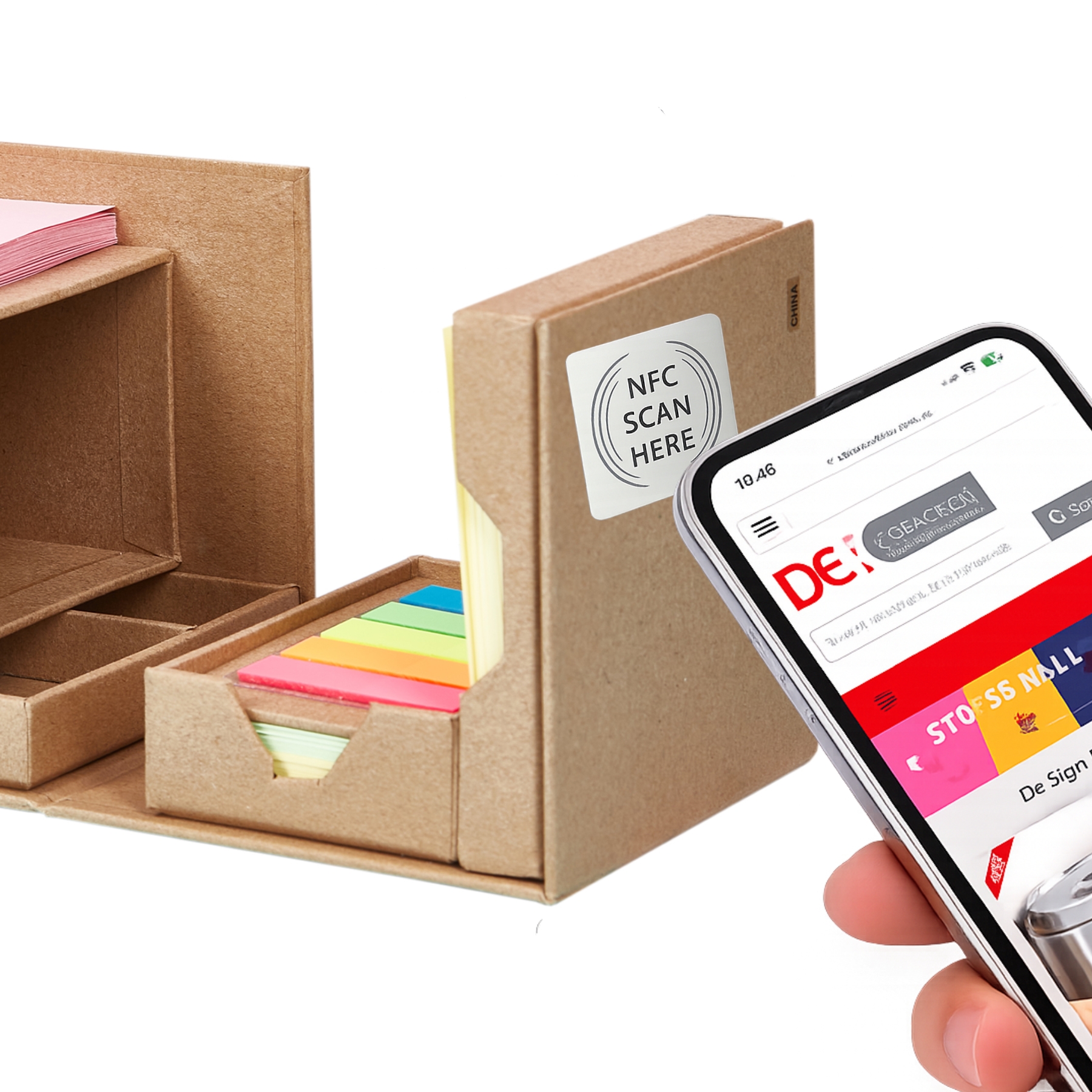 Desk Organiser Sticky Note Memo Holder - Image 7