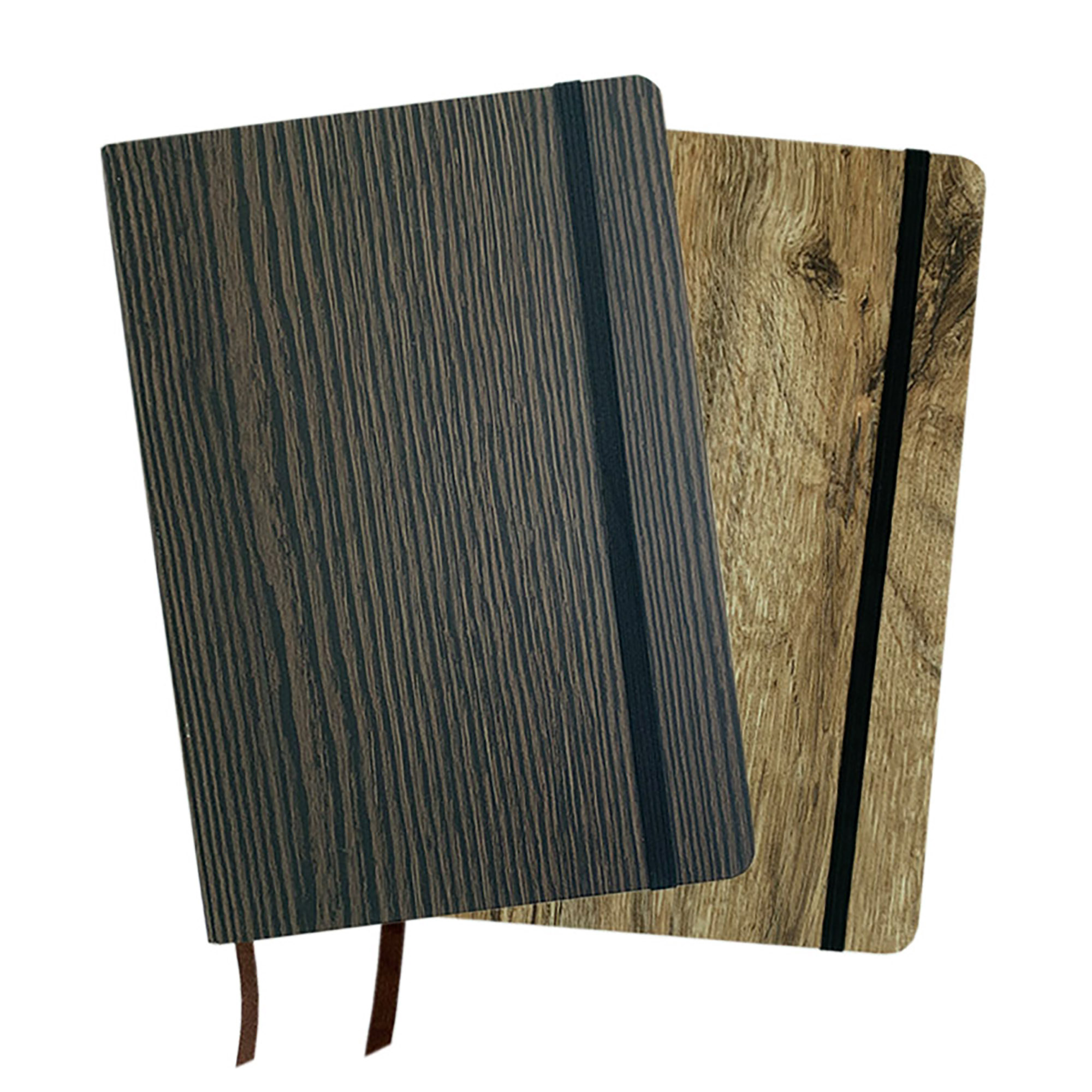 A5 Wood Look Notebook - Image 2