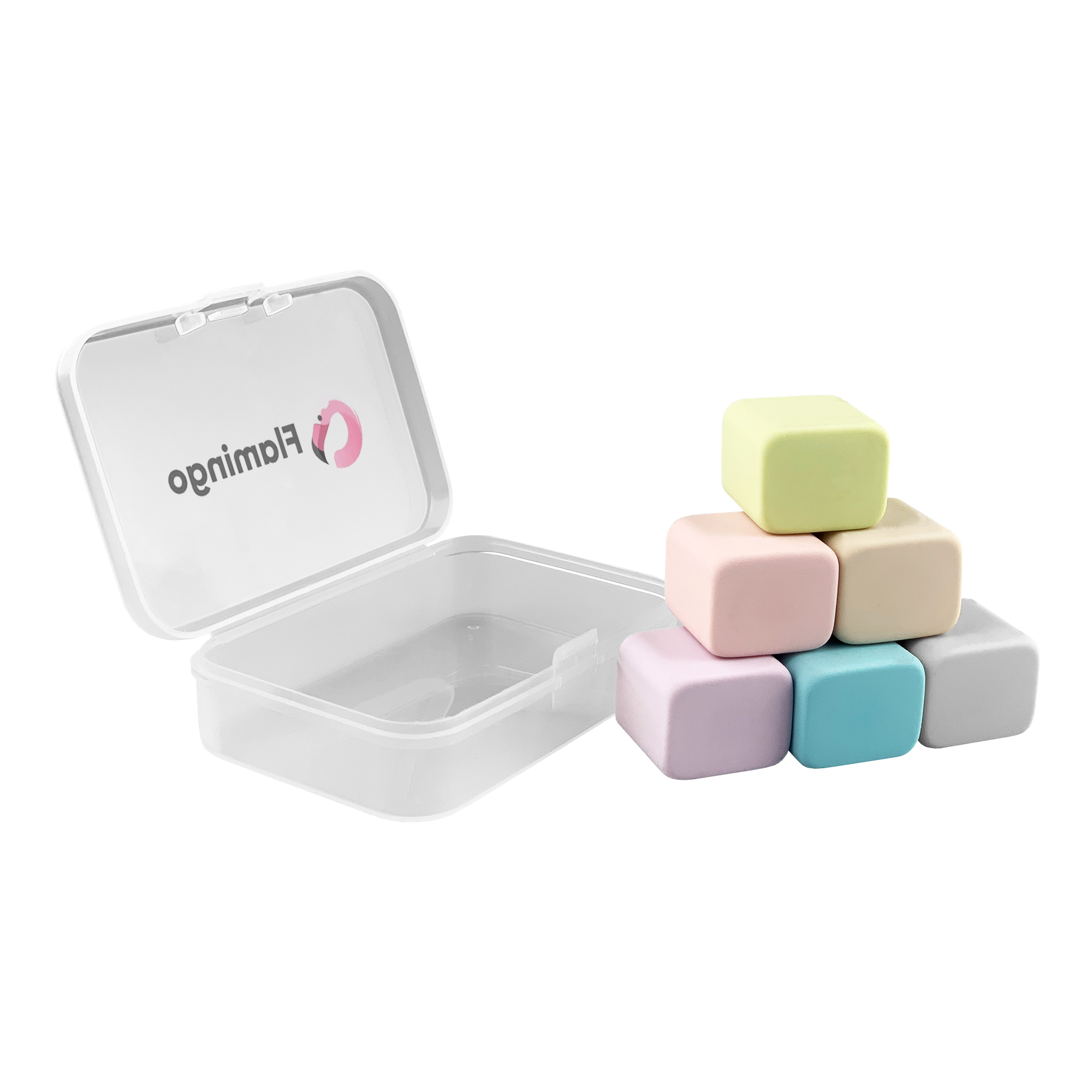 Happy Cube Rubber Eraser Set - Image 2