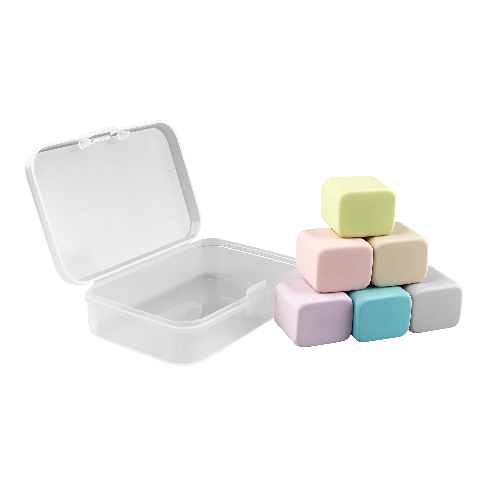 Happy Cube Rubber Eraser Set - Image 3