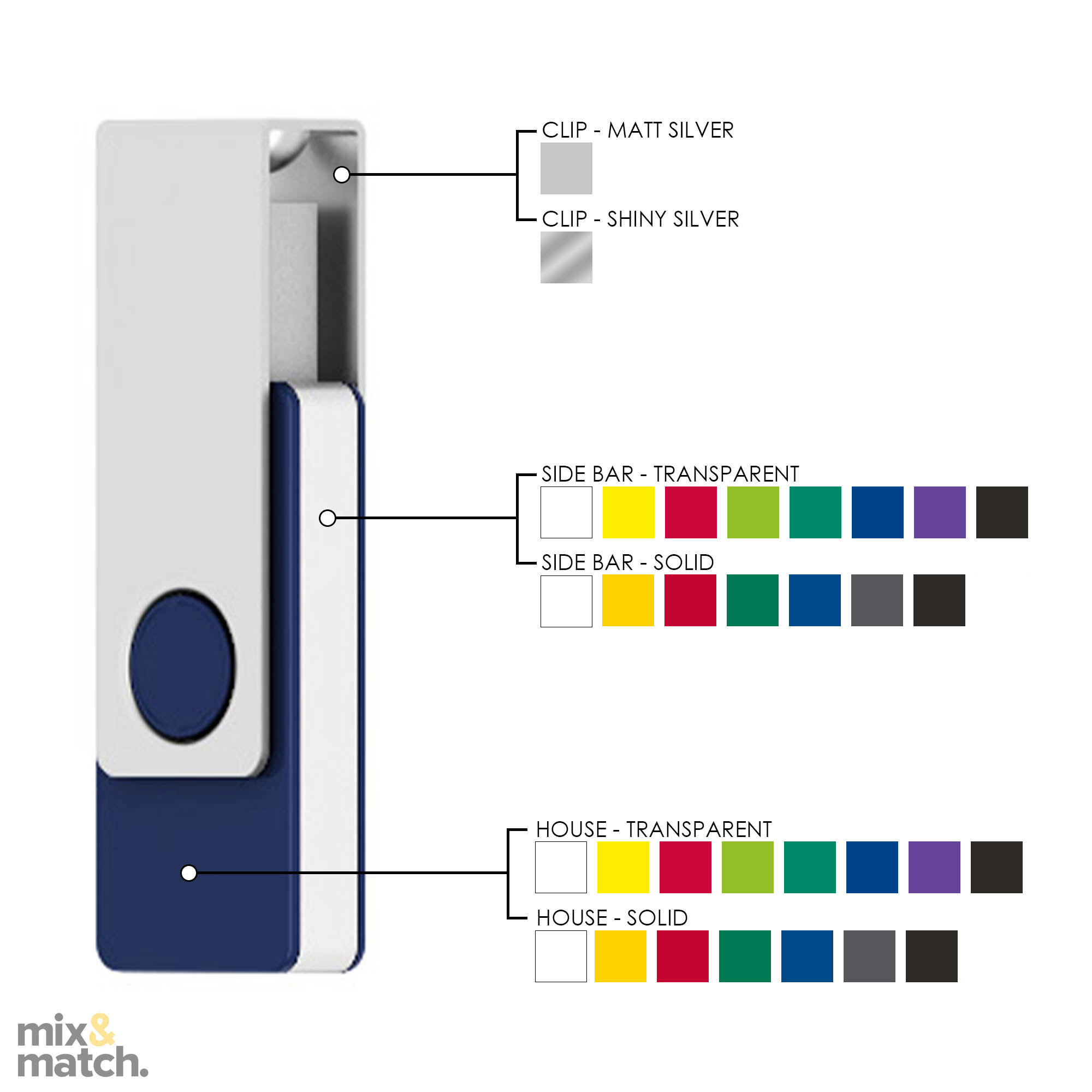 USB with Metal Clip 32GB - Image 2