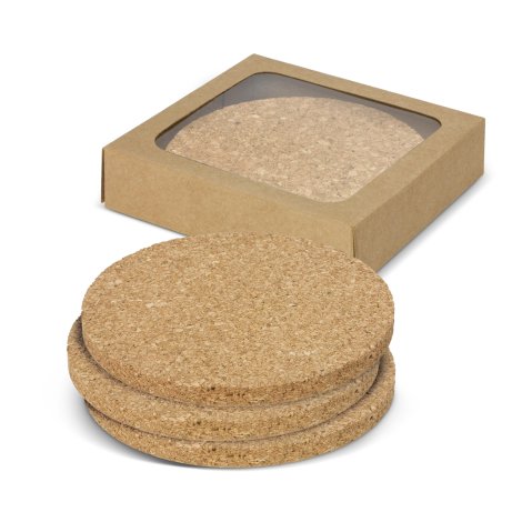 Oakridge Cork Coaster Round - Set of 4 - Image 3