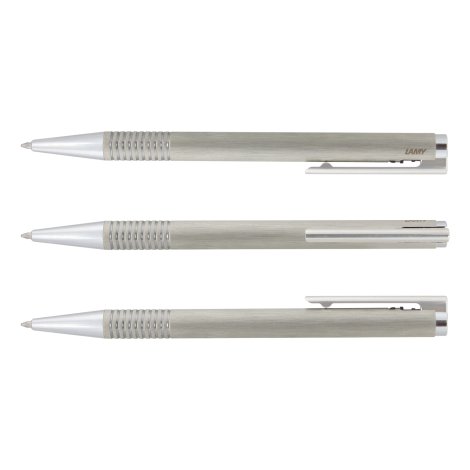 LAMY Logo Pen - Brushed Steel - Image 2