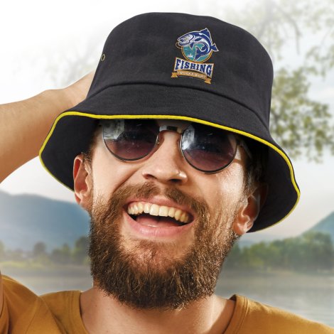 Bondi Bucket Hat - Coloured Sandwich Trim - Image 8