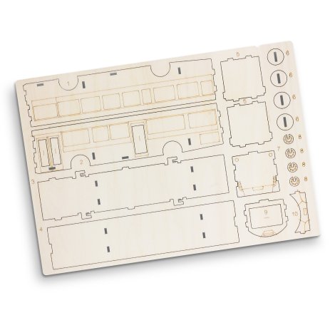 BRANDCRAFT Bus Wooden Model - Image 4
