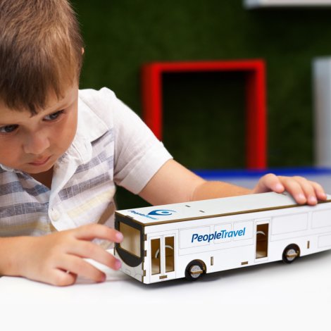 BRANDCRAFT Bus Wooden Model - Image 8
