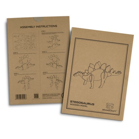 BRANDCRAFT Stegosaurus Wooden Model - Image 5