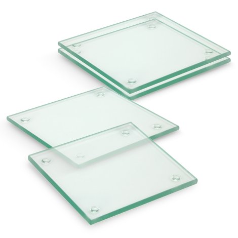 Venice Glass Coaster - Set of 4 - Square - Full Colour - Image 2