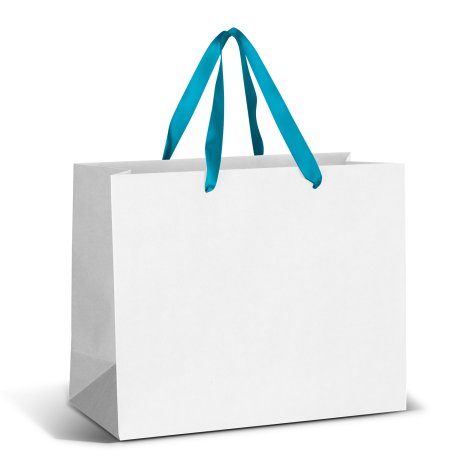 Large Ribbon Handle Paper Bag - Full Colour - Image 2