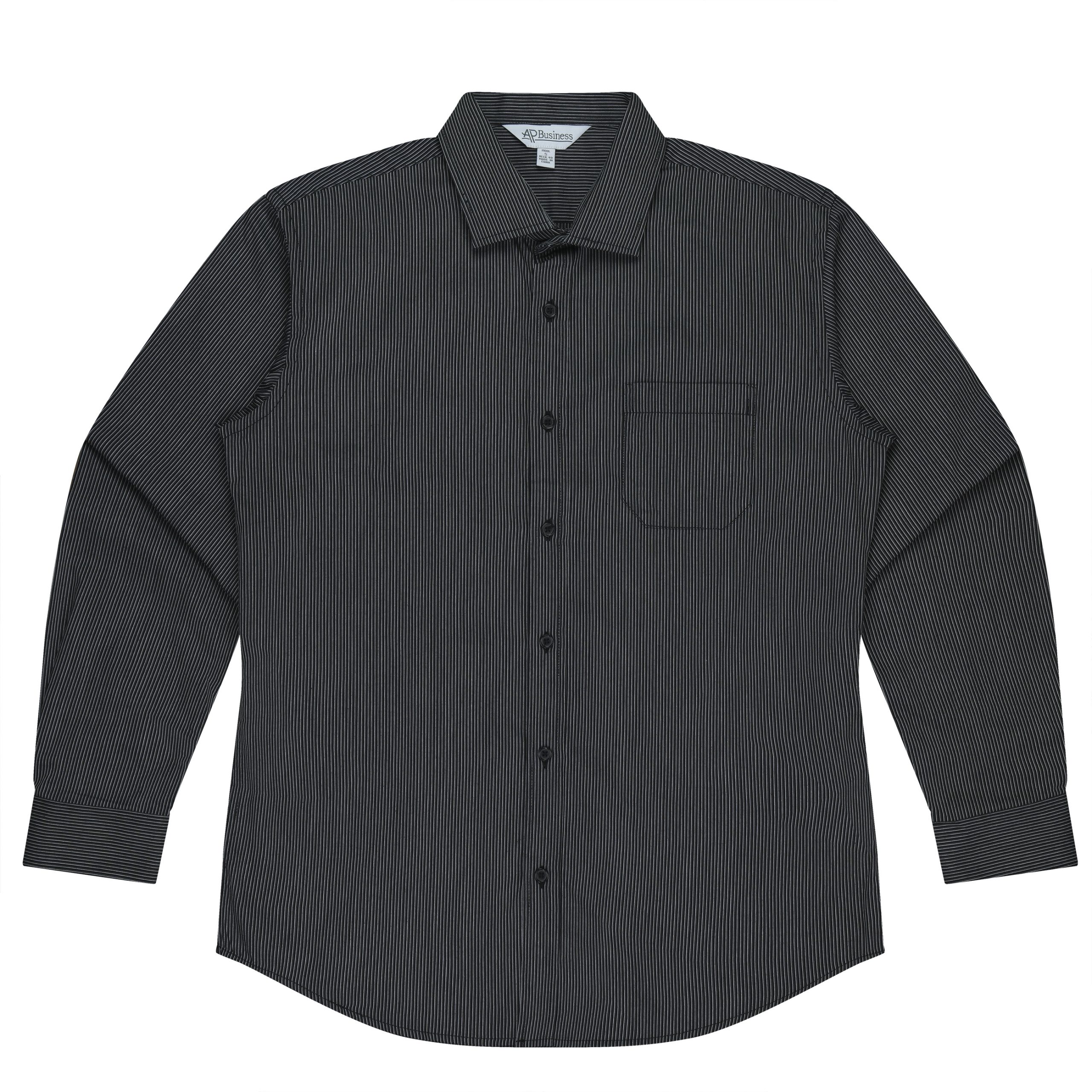 Henley Mens Shirt Long Sleeve Runout - N1900l - Image 6