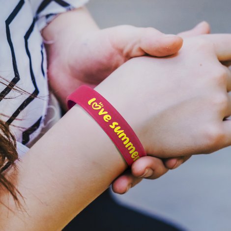 Kids Silicone Wrist Band - Embossed - Image 19