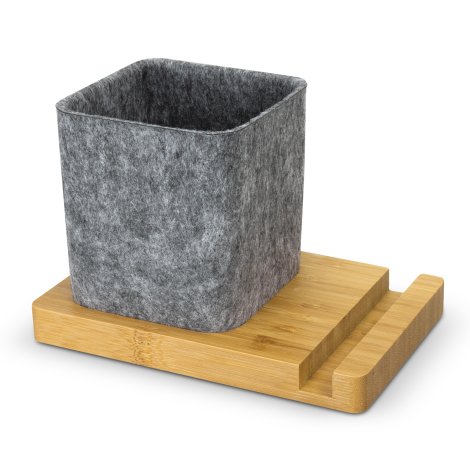 NATURA Bamboo Phone Stand Desk Caddy - Image 3