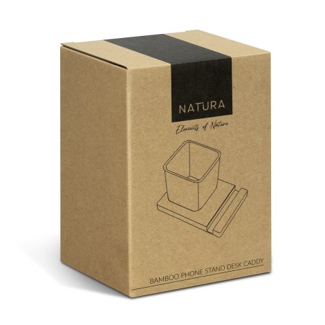 NATURA Bamboo Phone Stand Desk Caddy - Image 6