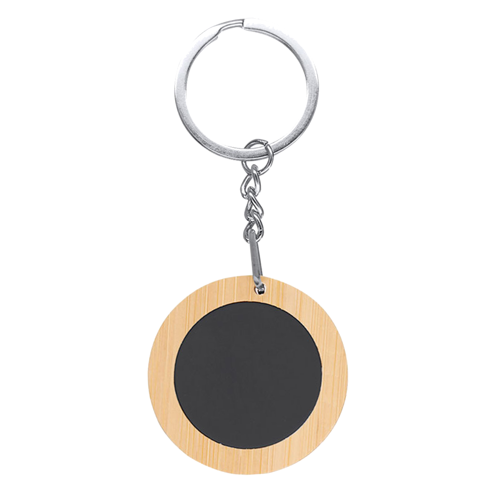 Mirage Round Bamboo Keyring - Image 2