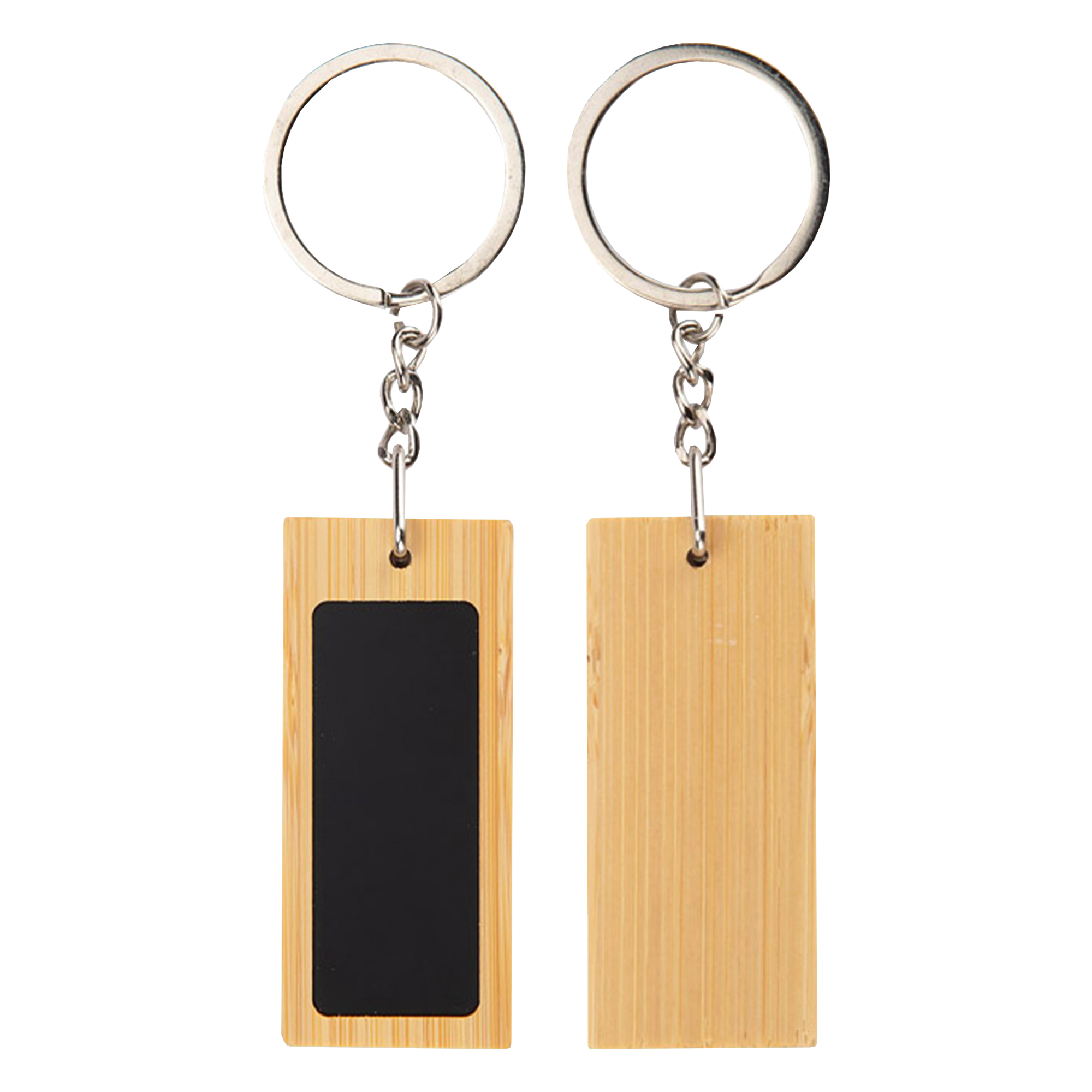 Mirage Rectangular Bamboo Keyring - Image 4
