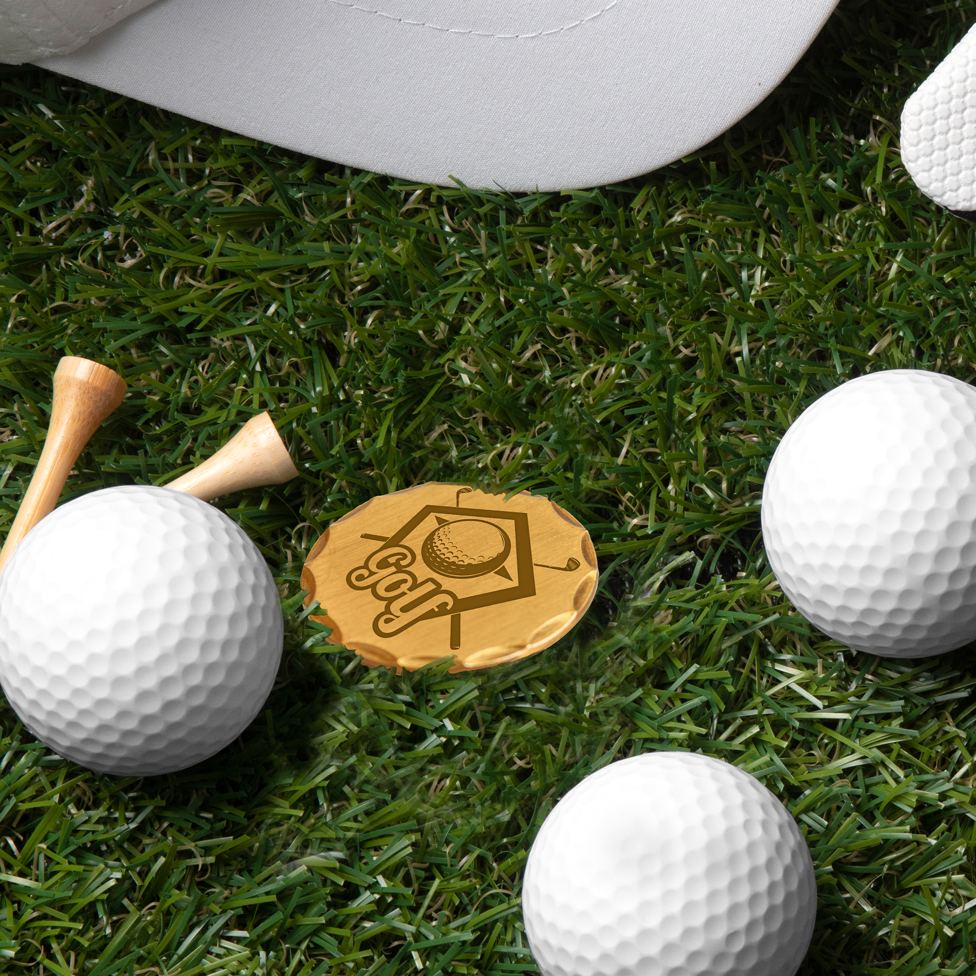40mm Custom Antique Golf Ball Marker - Image 7