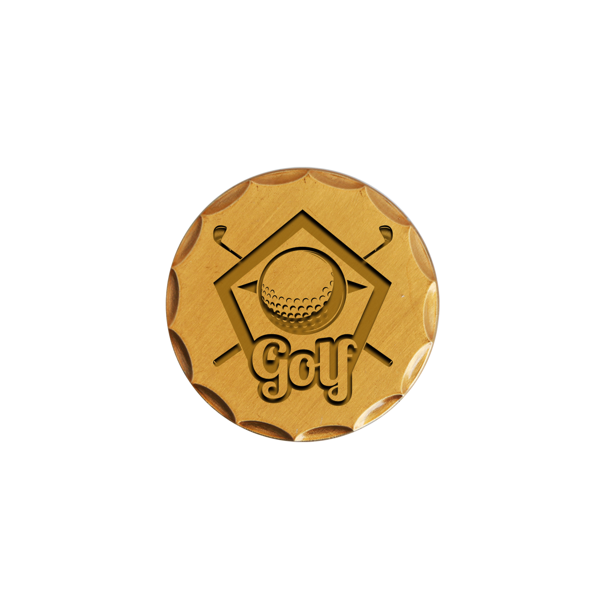 40mm Custom Antique Golf Ball Marker - Image 3