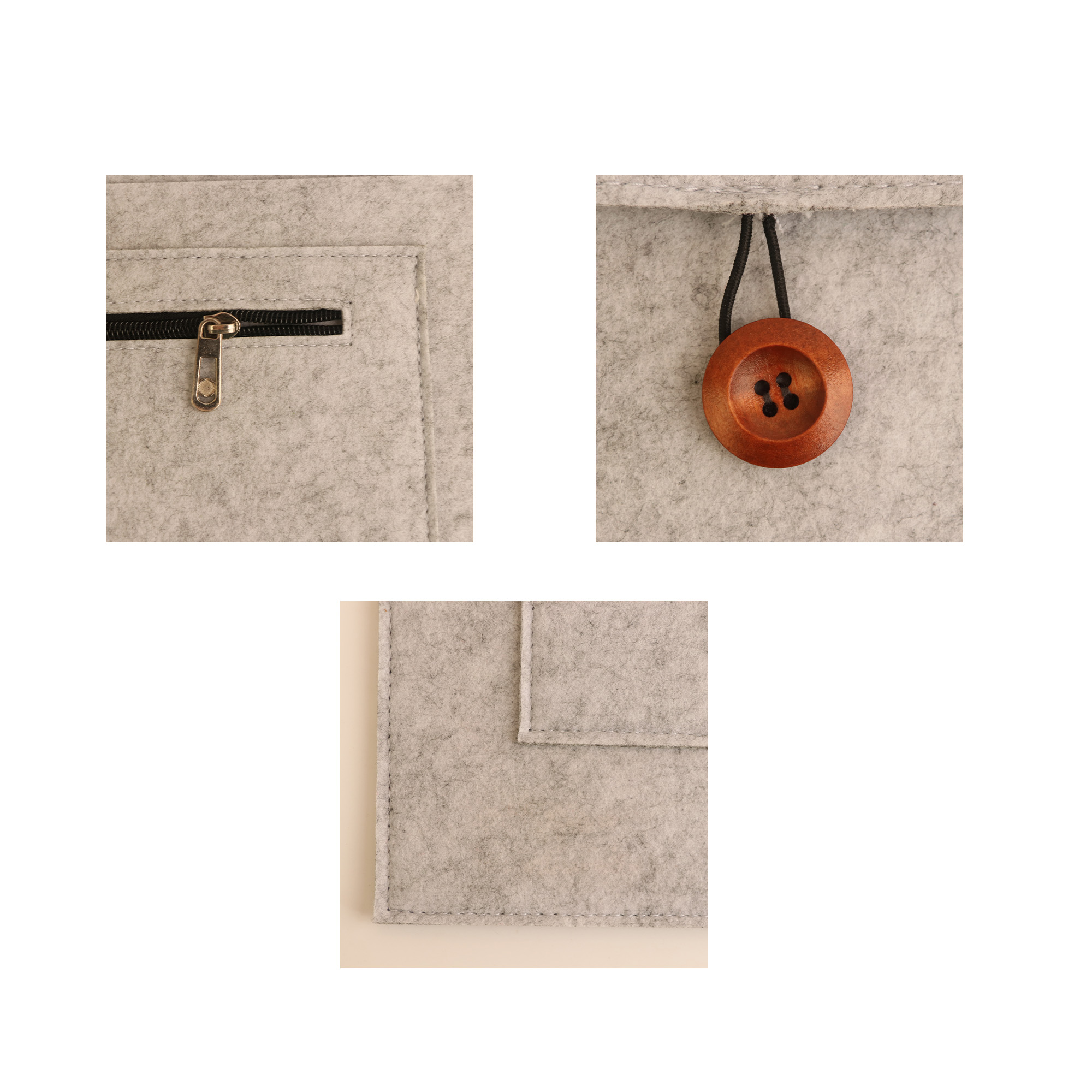 RPET Custom Felt Laptop Bag - Image 6