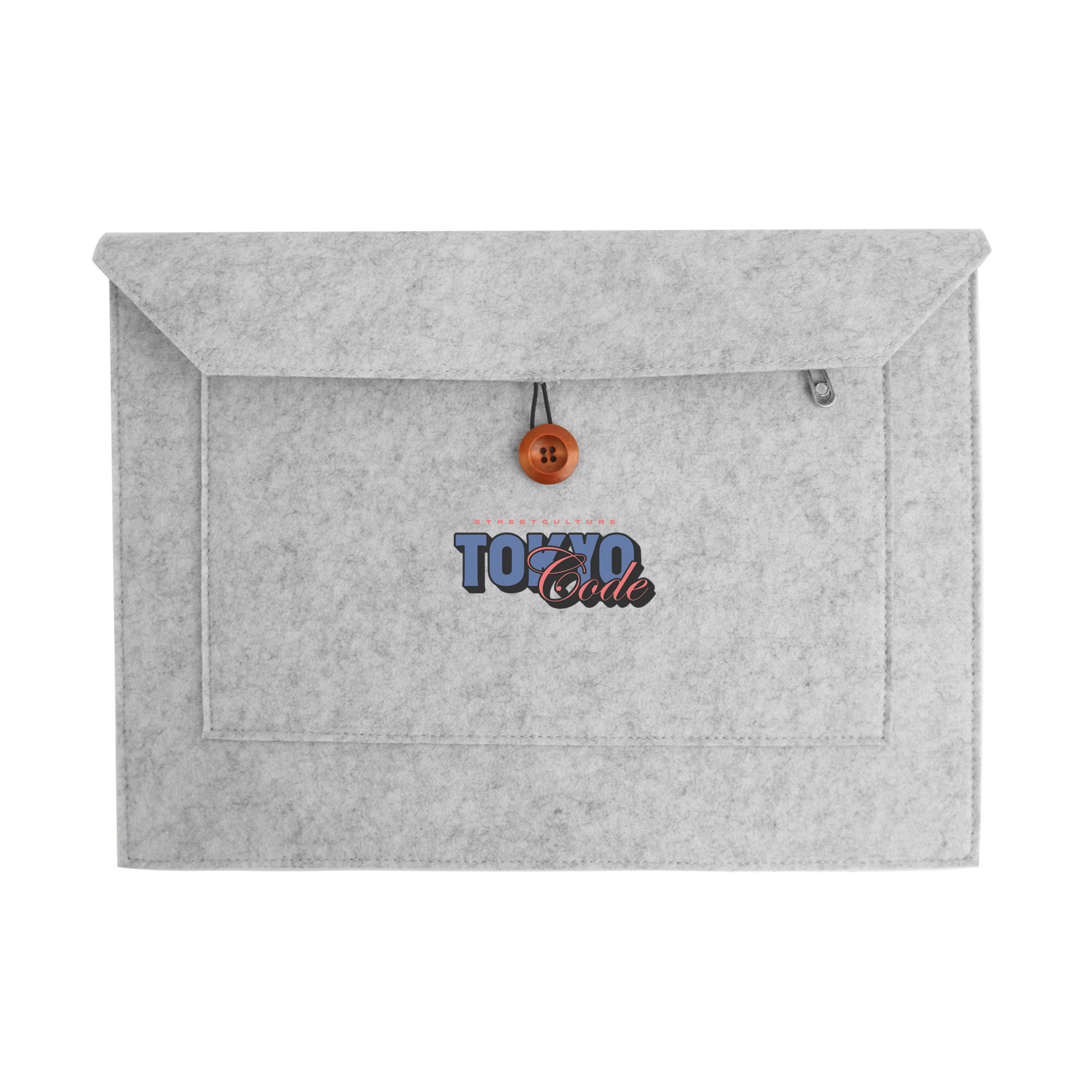 RPET Custom Felt Laptop Bag - Image 2