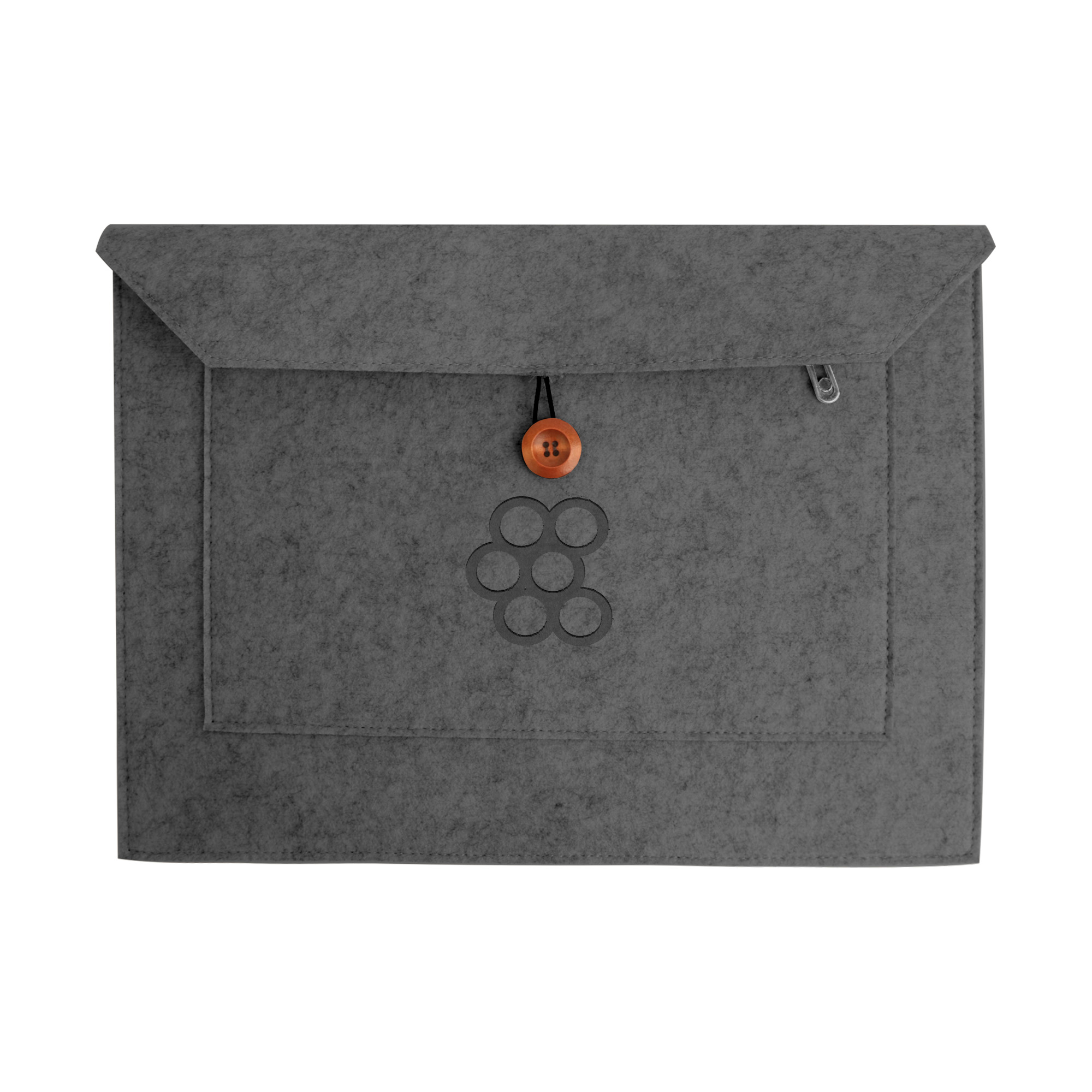 RPET Custom Felt Laptop Bag - Image 3