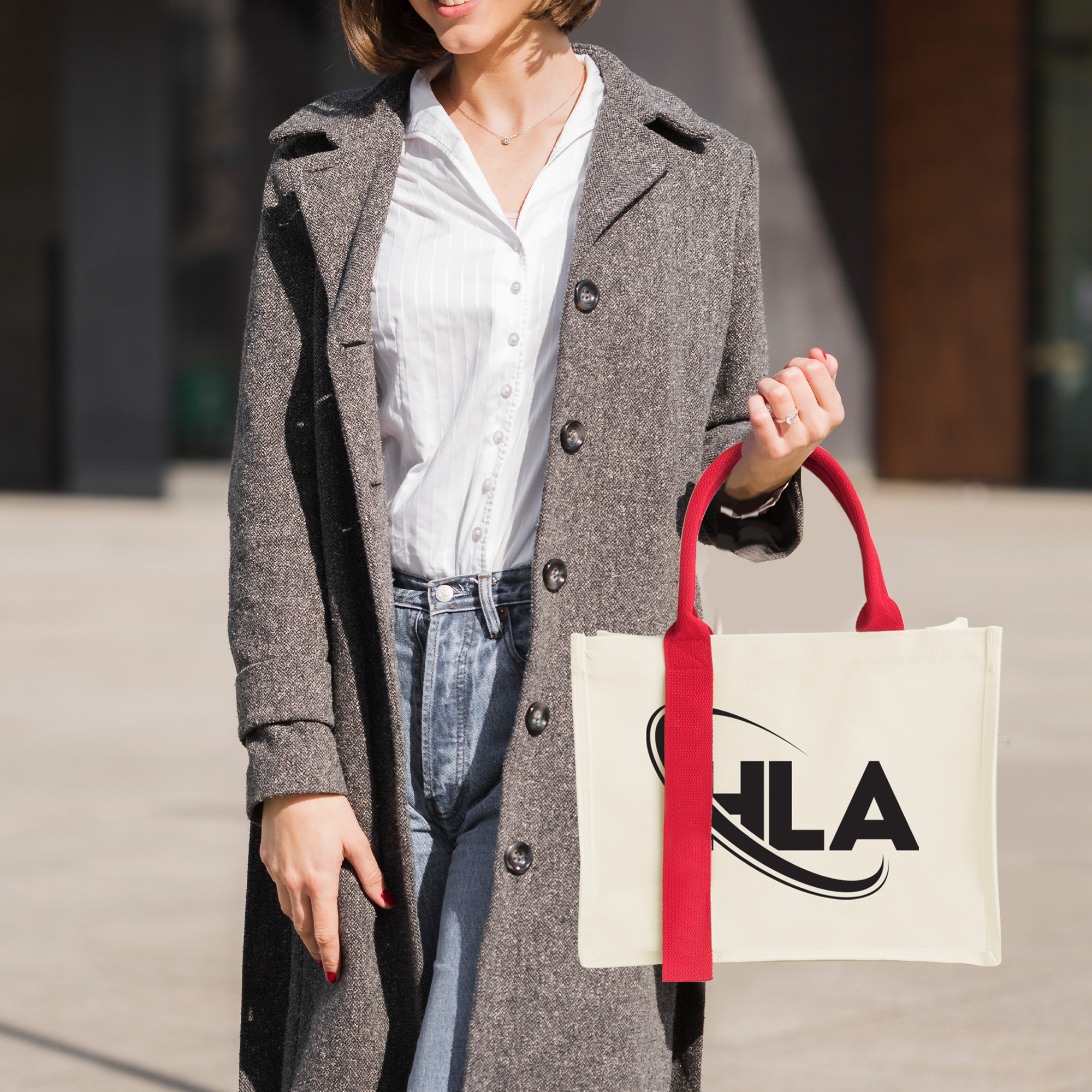 Horizontal Canvas Tote Bag - Image 14