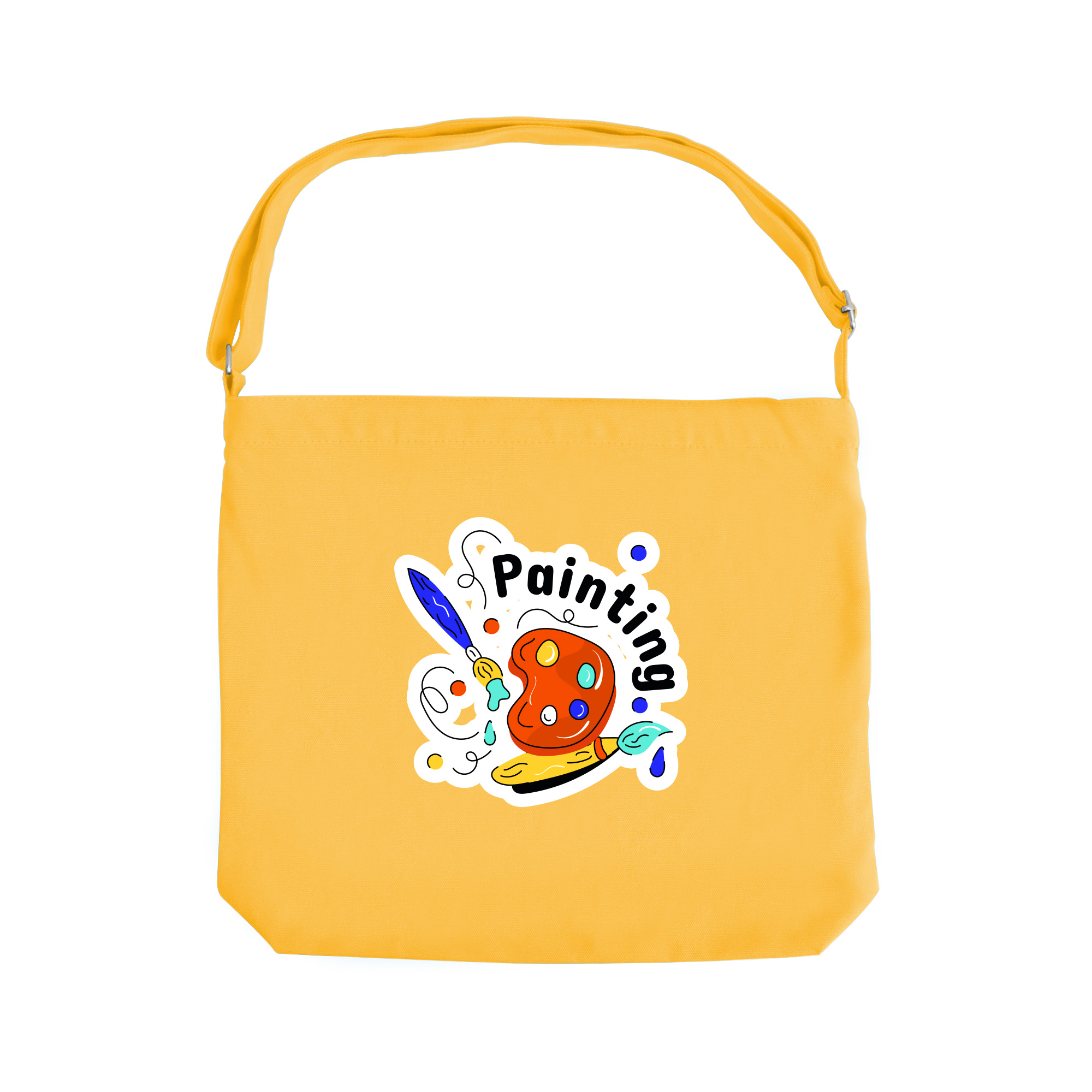 Canvas Tote Bag with Long Strap - Image 3