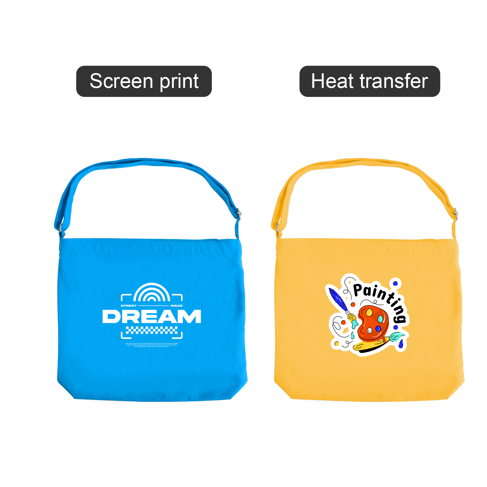 Canvas Tote Bag with Long Strap - Image 12