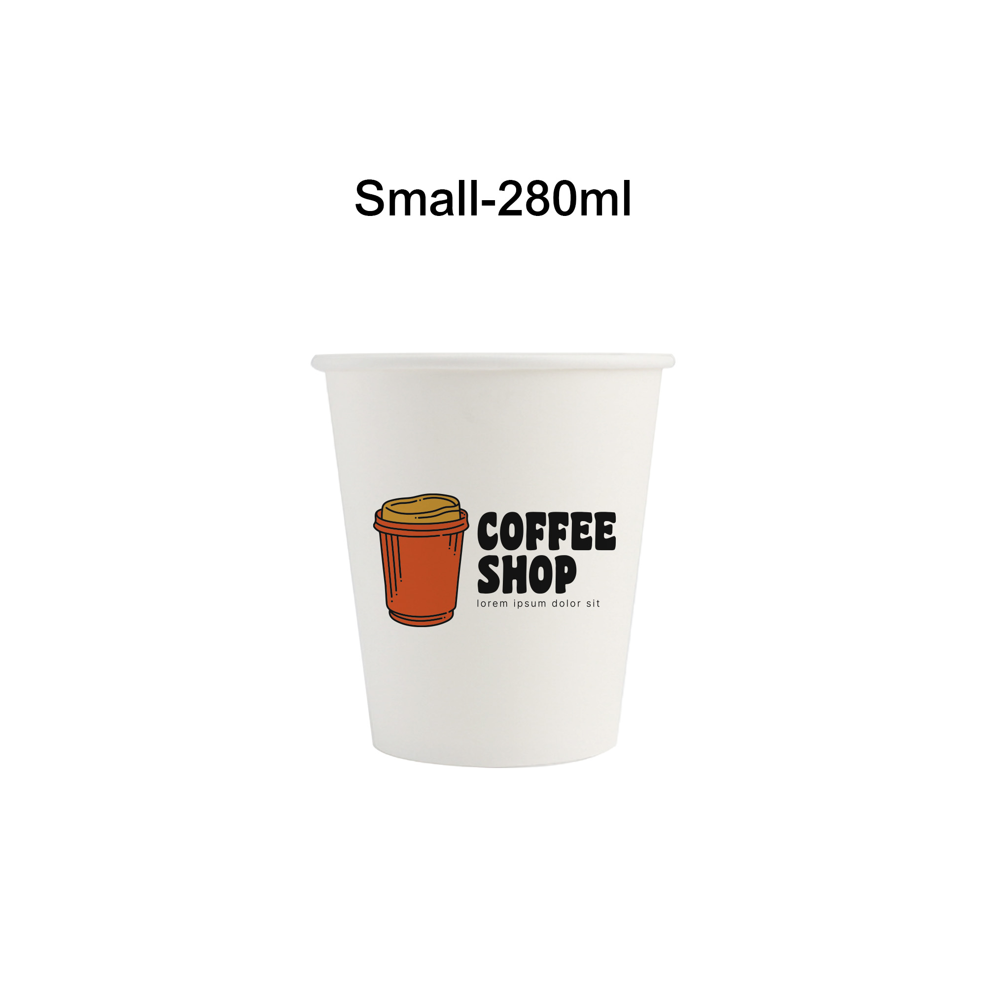 PLA Single Wall Compostable Paper Cups - Image 2