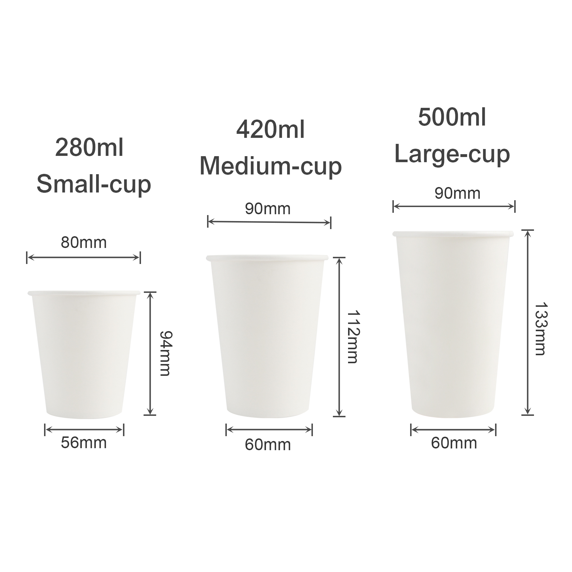 PLA Single Wall Compostable Paper Cups - Image 5
