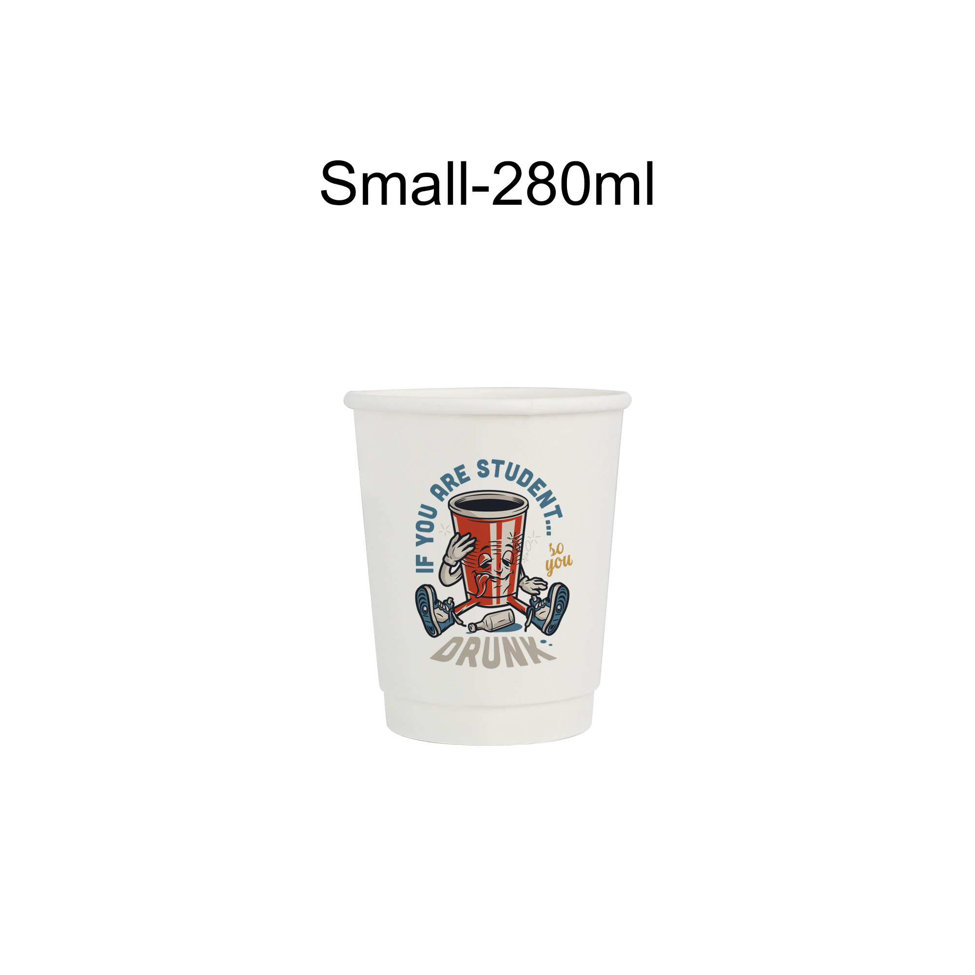 PLA Double Wall Compostable Paper Cups - Image 2