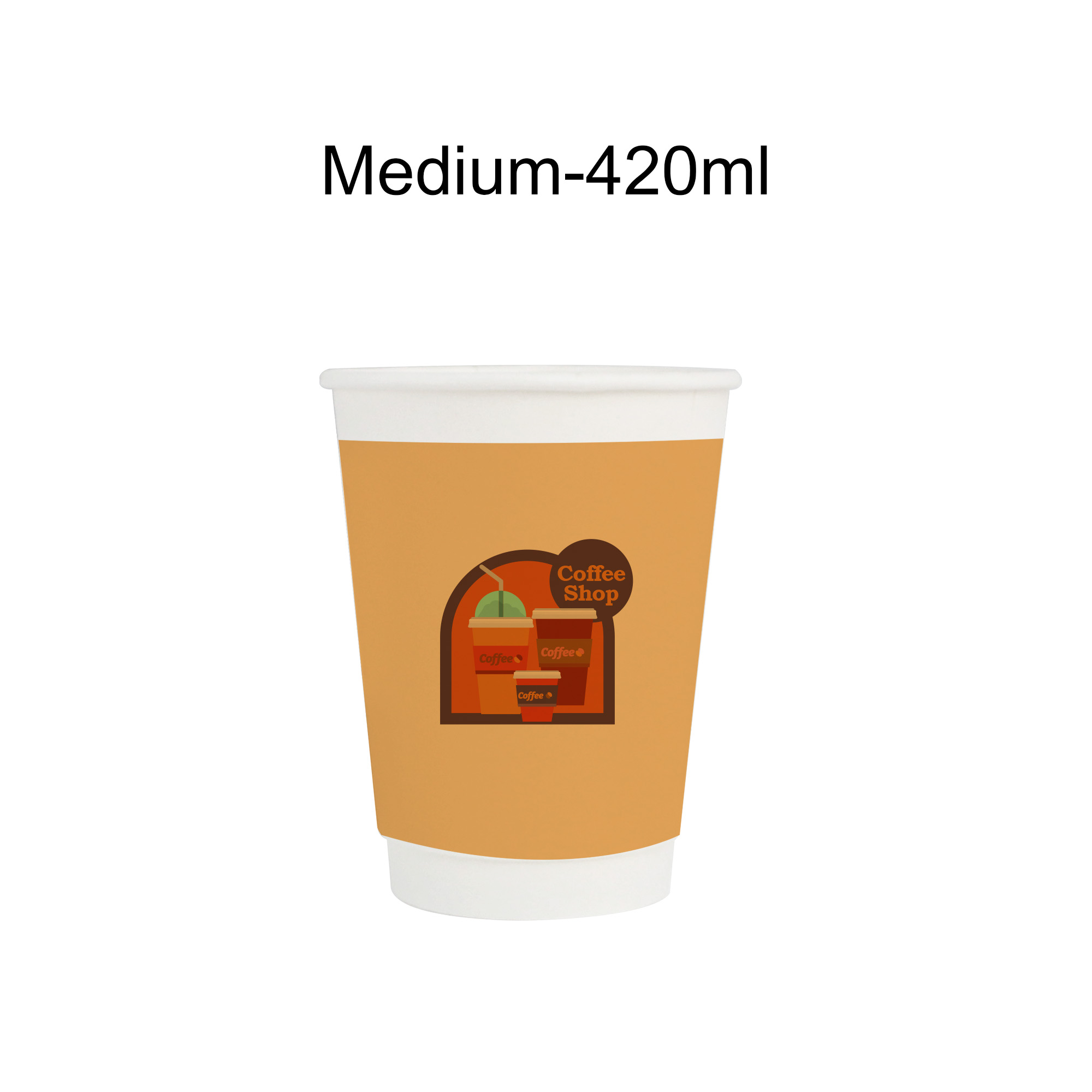 Home Compostable Aqueous Double Wall Paper Cups - Image 3