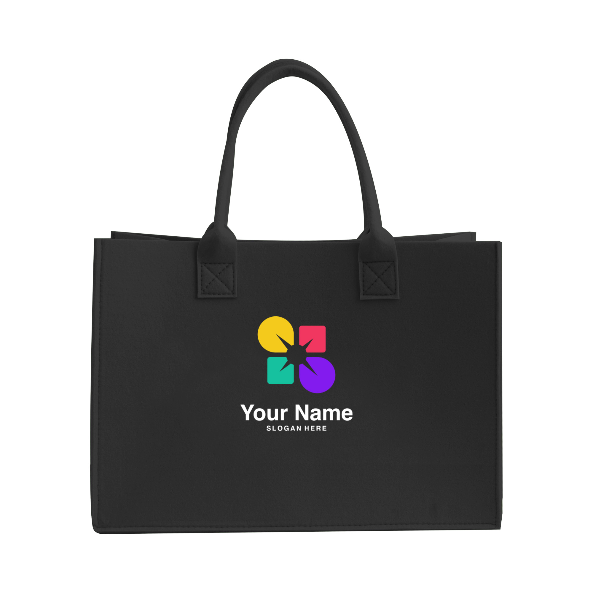 RPET Customizable Felt Tote Bag - Image 2
