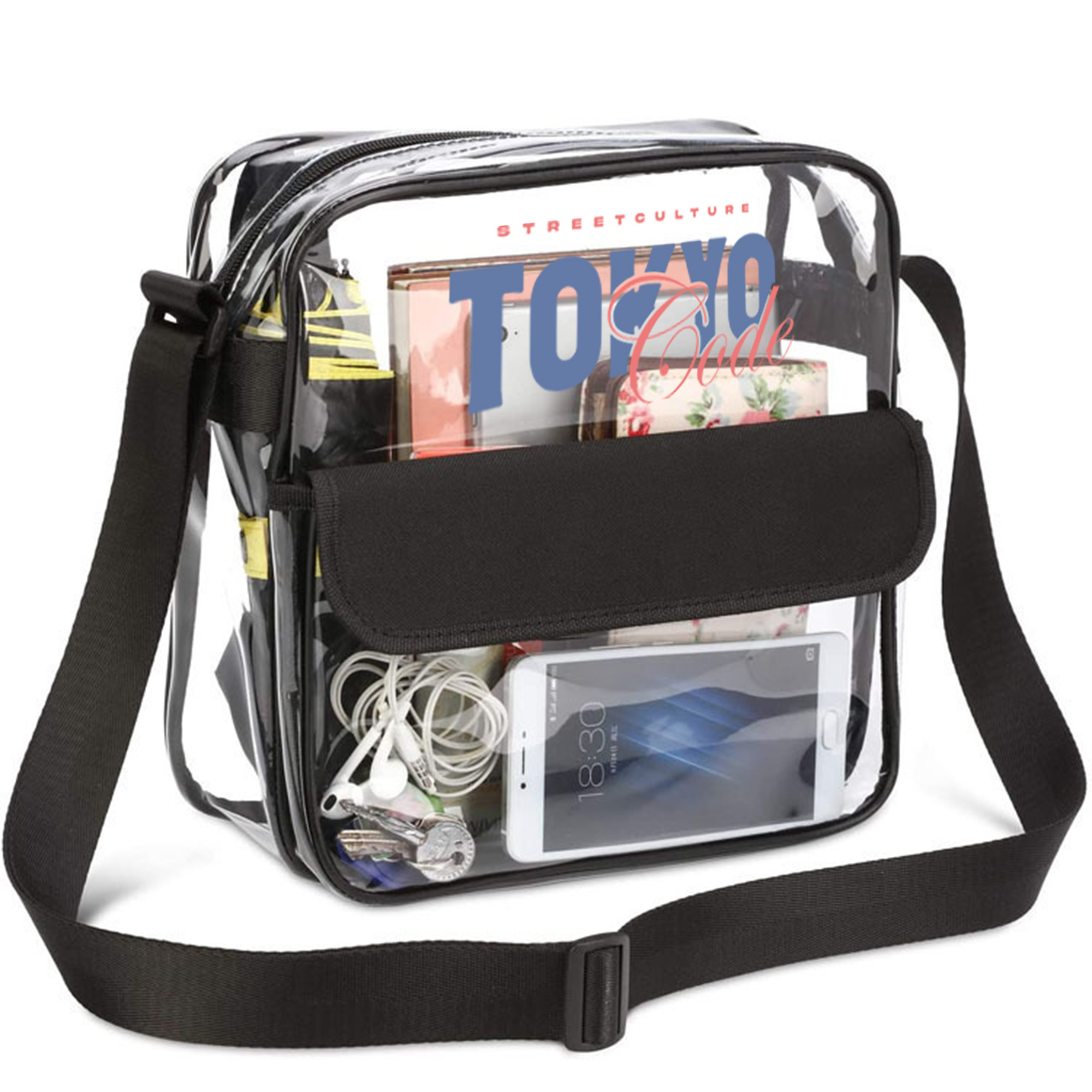 Clear Shoulder Crossbody Bag - Image 2
