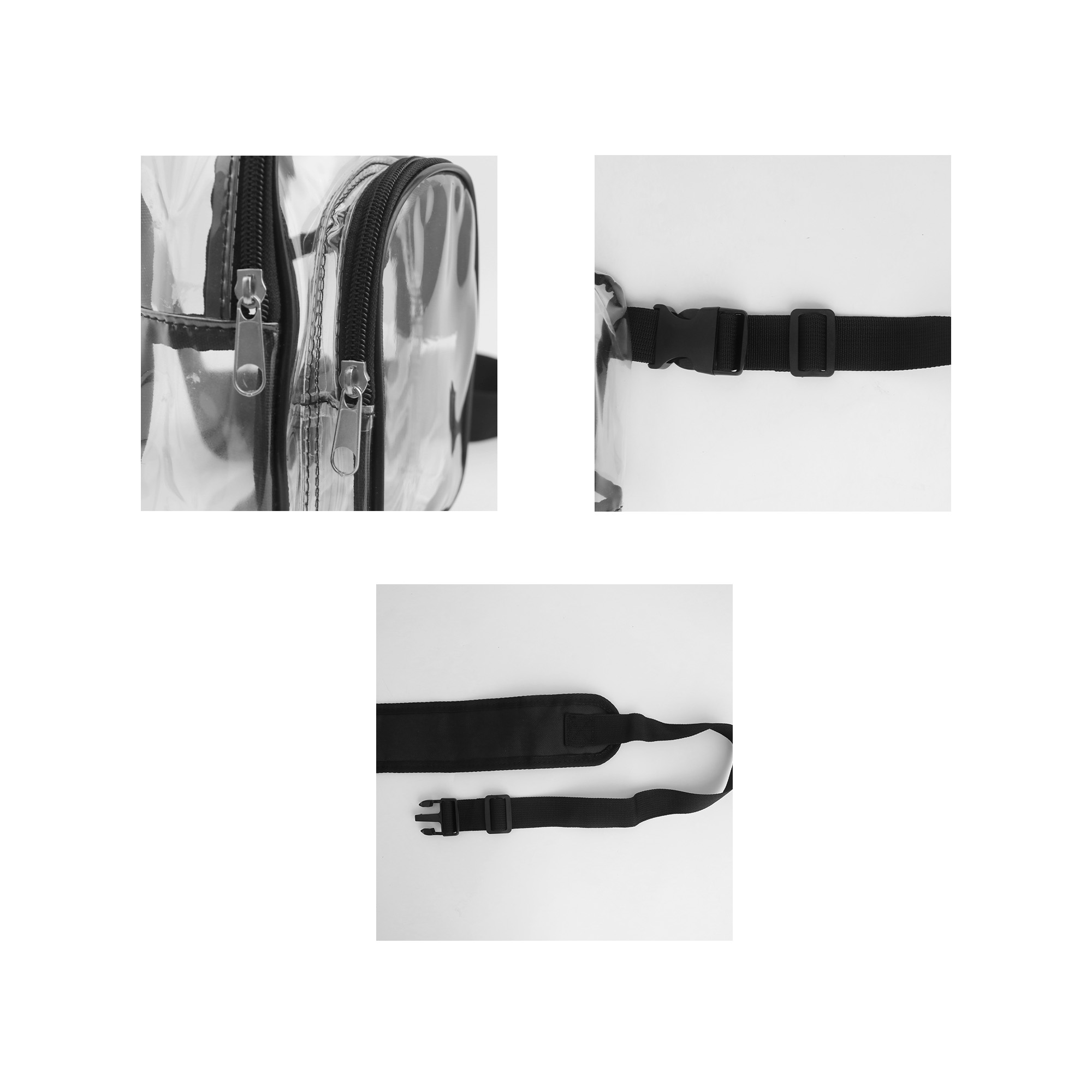Clear PVC Crossbody Backpack - Image 5