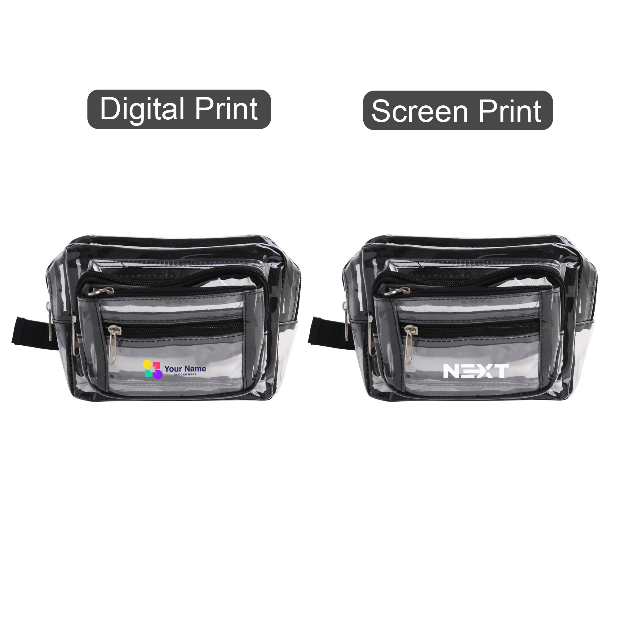 Multi Layer Transparent Waist Bag - Image 4