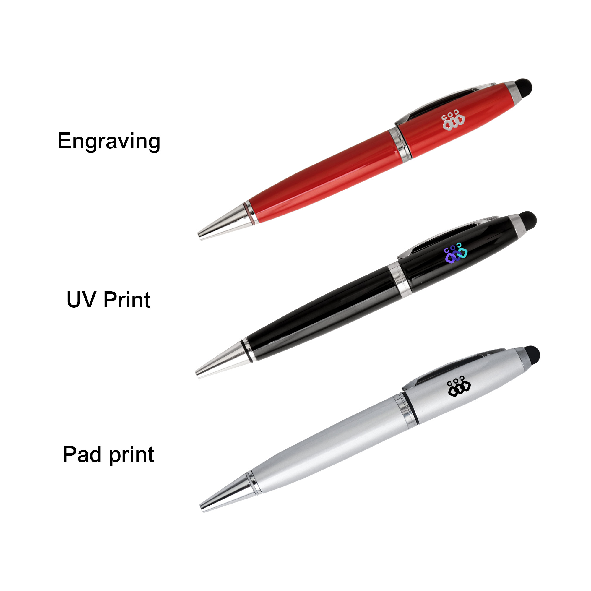3in1 Metal Flash Drive Pen - Image 7