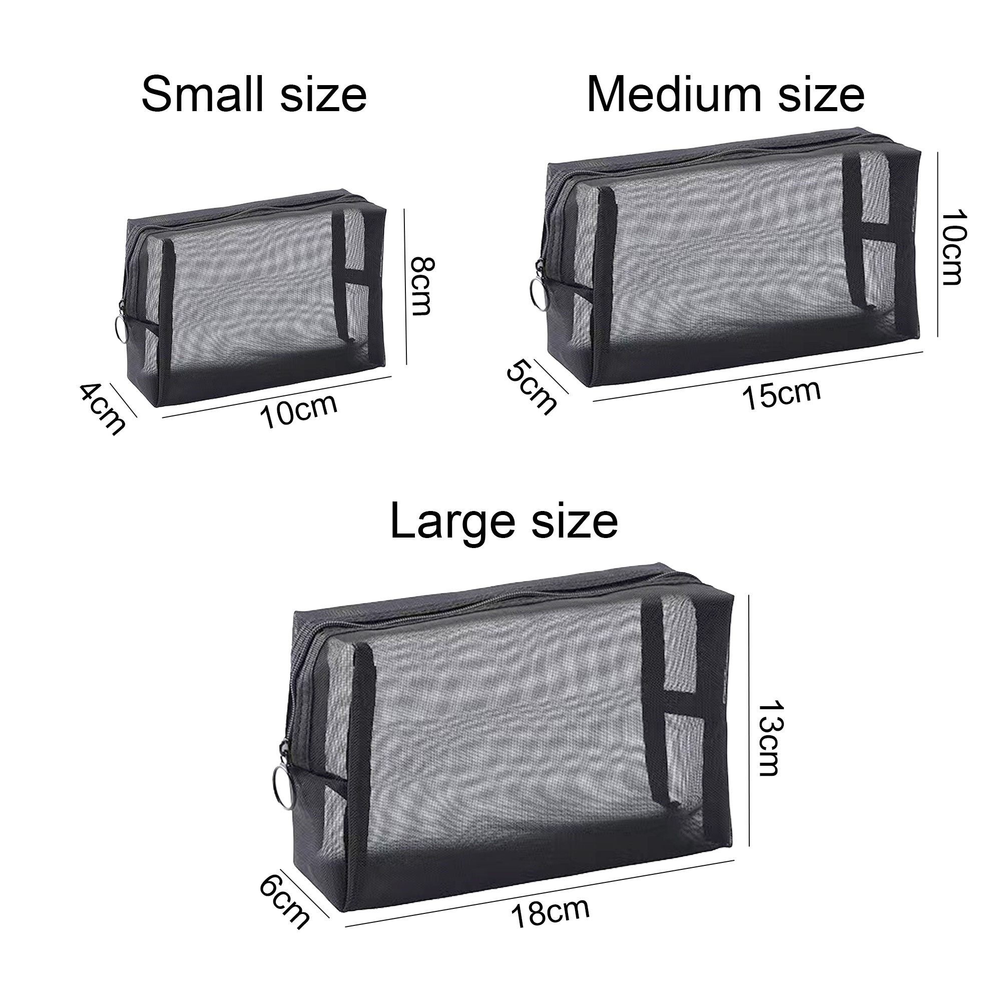 Nylon Mesh Cosmetic Bag - Image 4