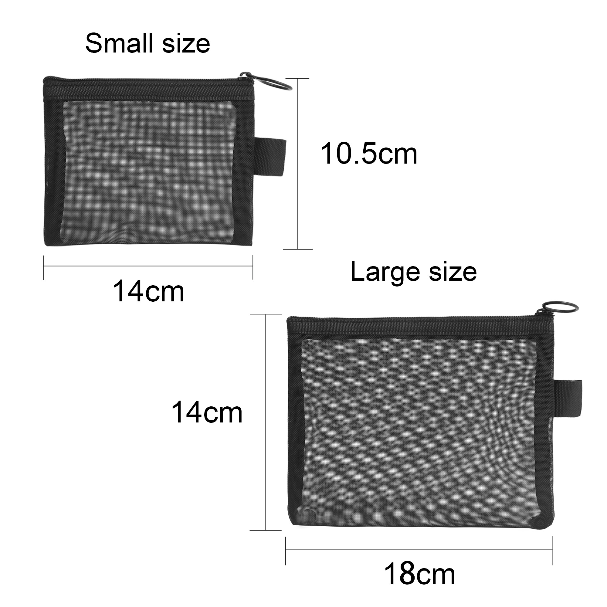 Nylon Mesh Flat Cosmetic Bag - Image 3