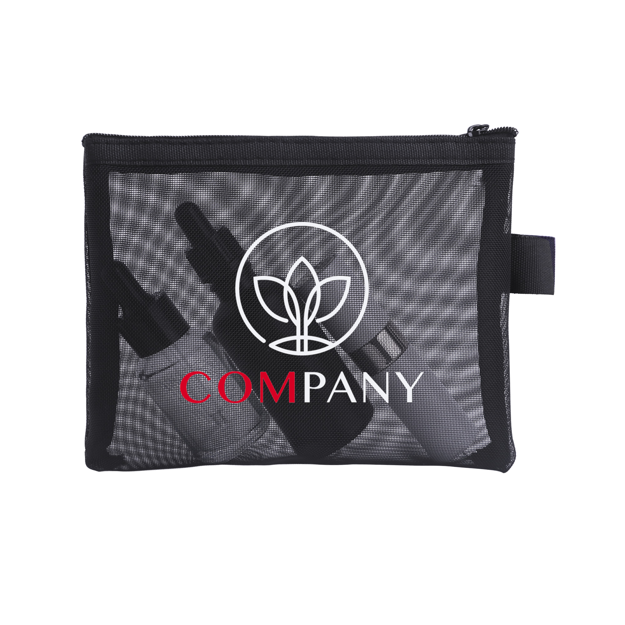 Nylon Mesh Flat Cosmetic Bag - Image 2