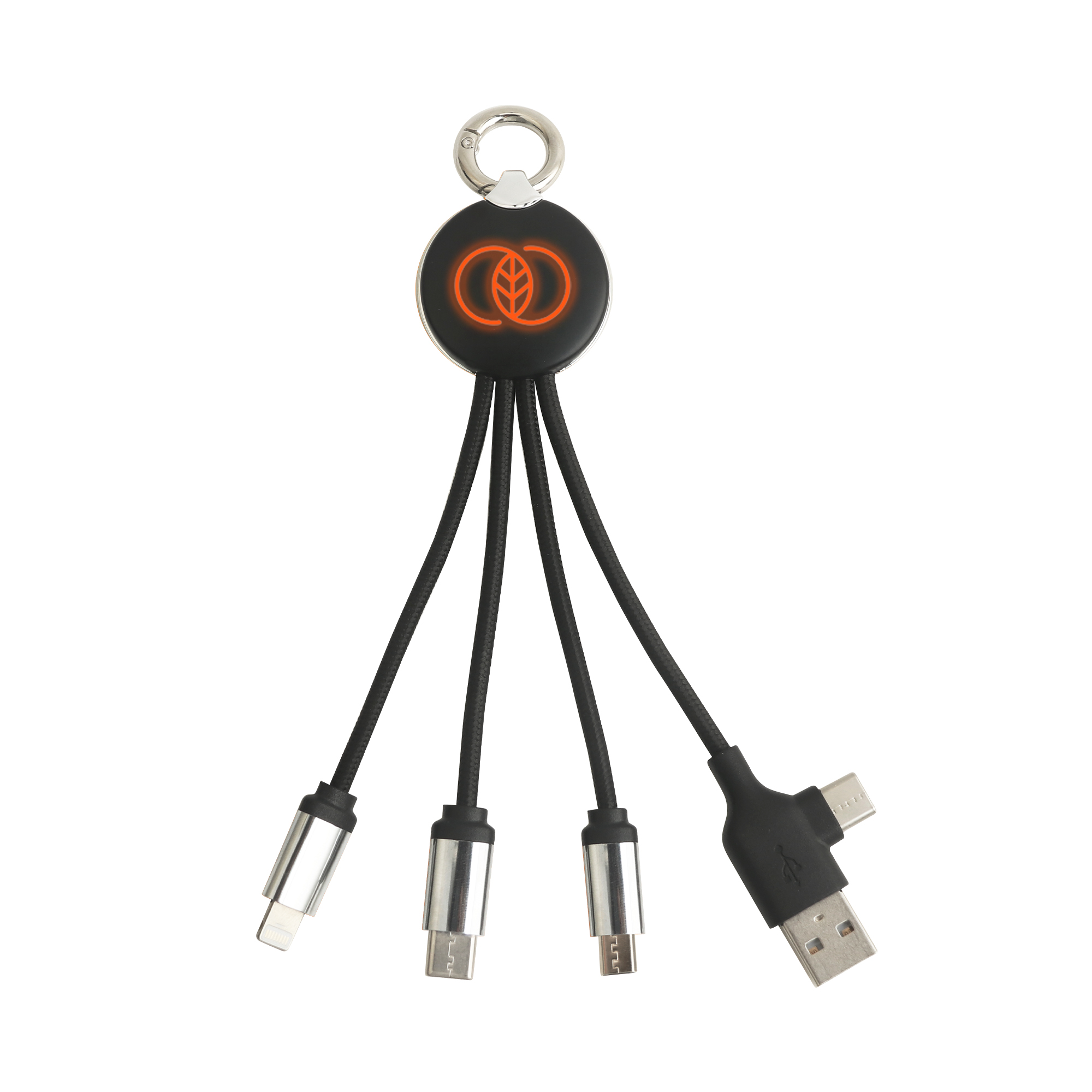 Round Shaped Light Up Multi Charging Cable - Image 6