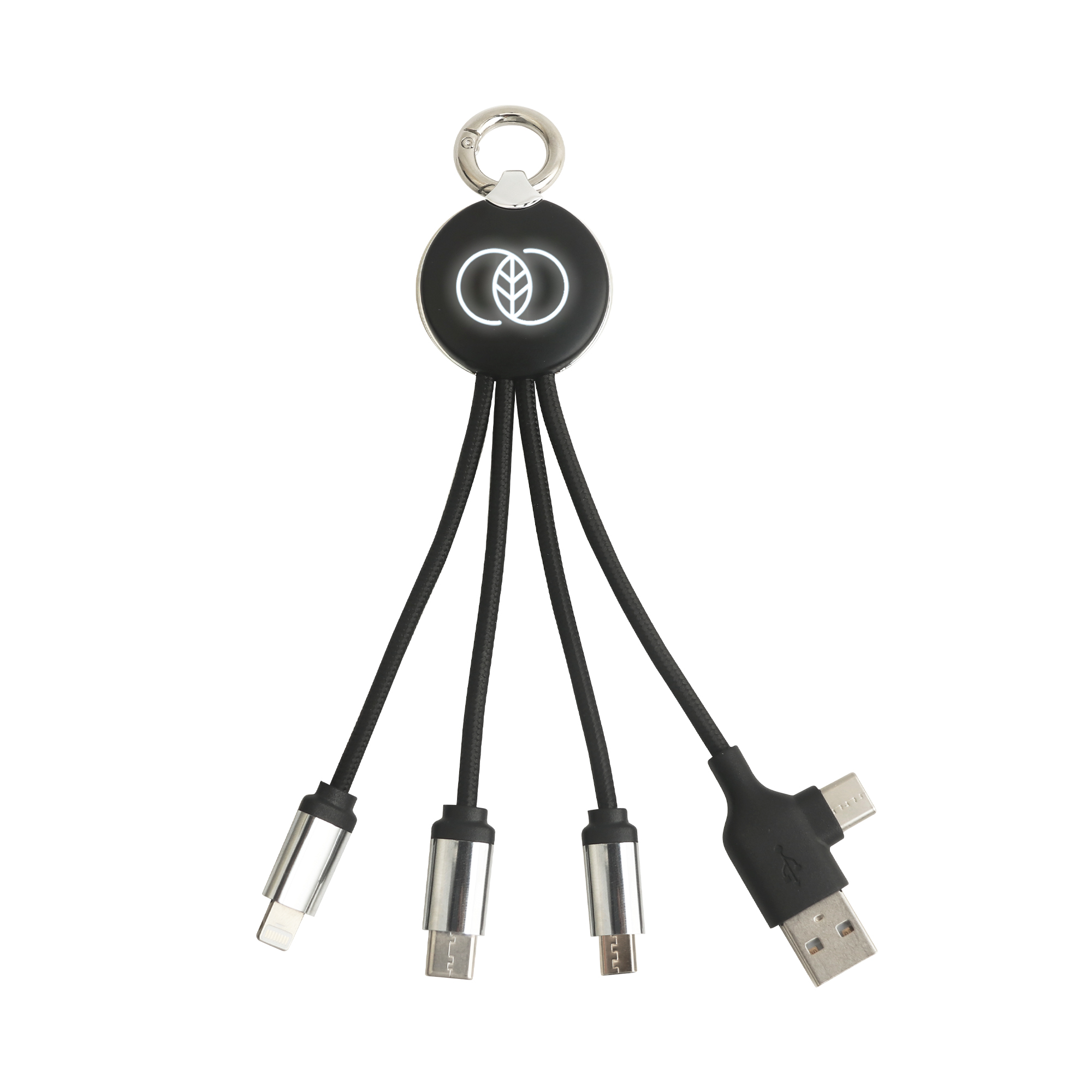 Round Shaped Light Up Multi Charging Cable - Image 4