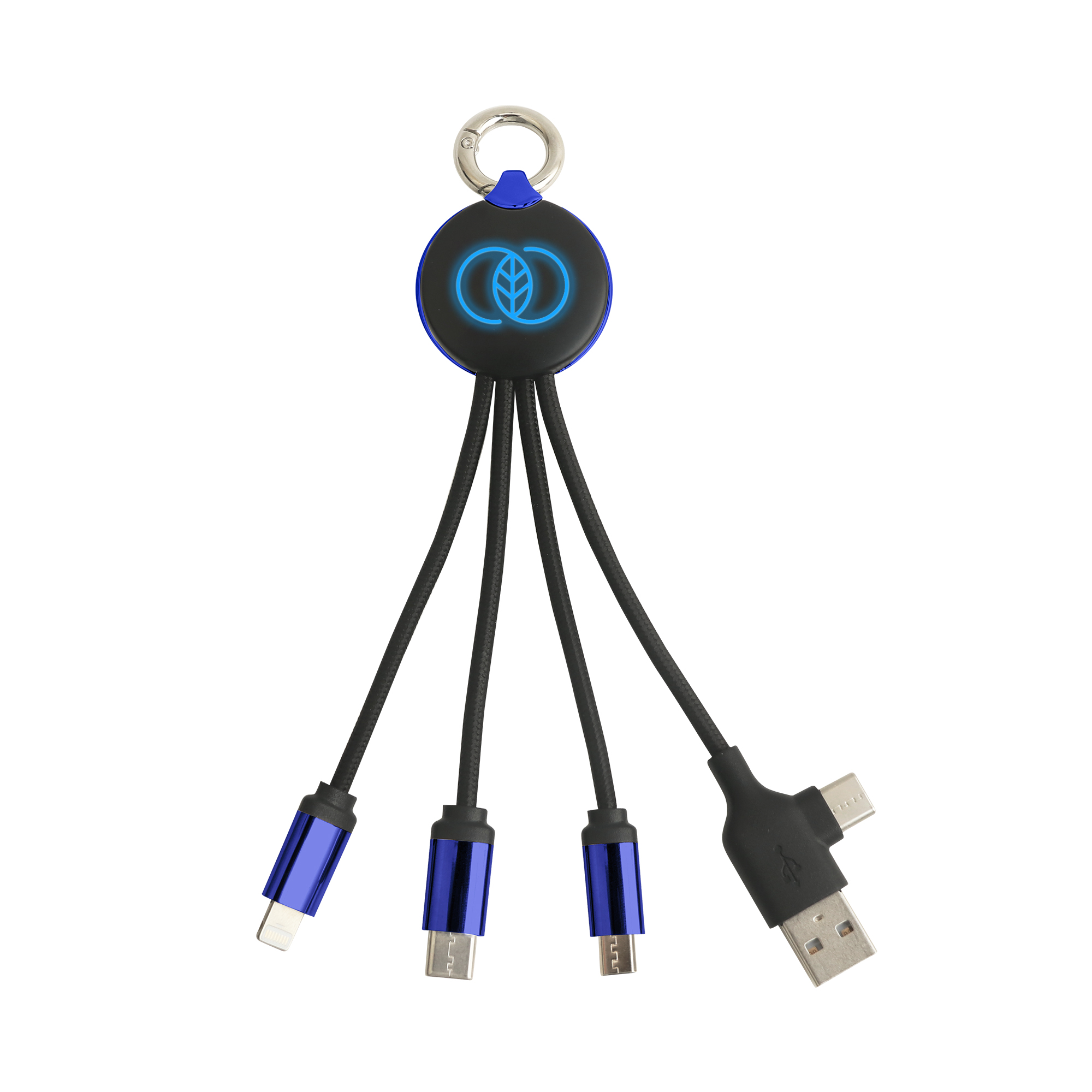 Round Shaped Light Up Multi Charging Cable - Image 3