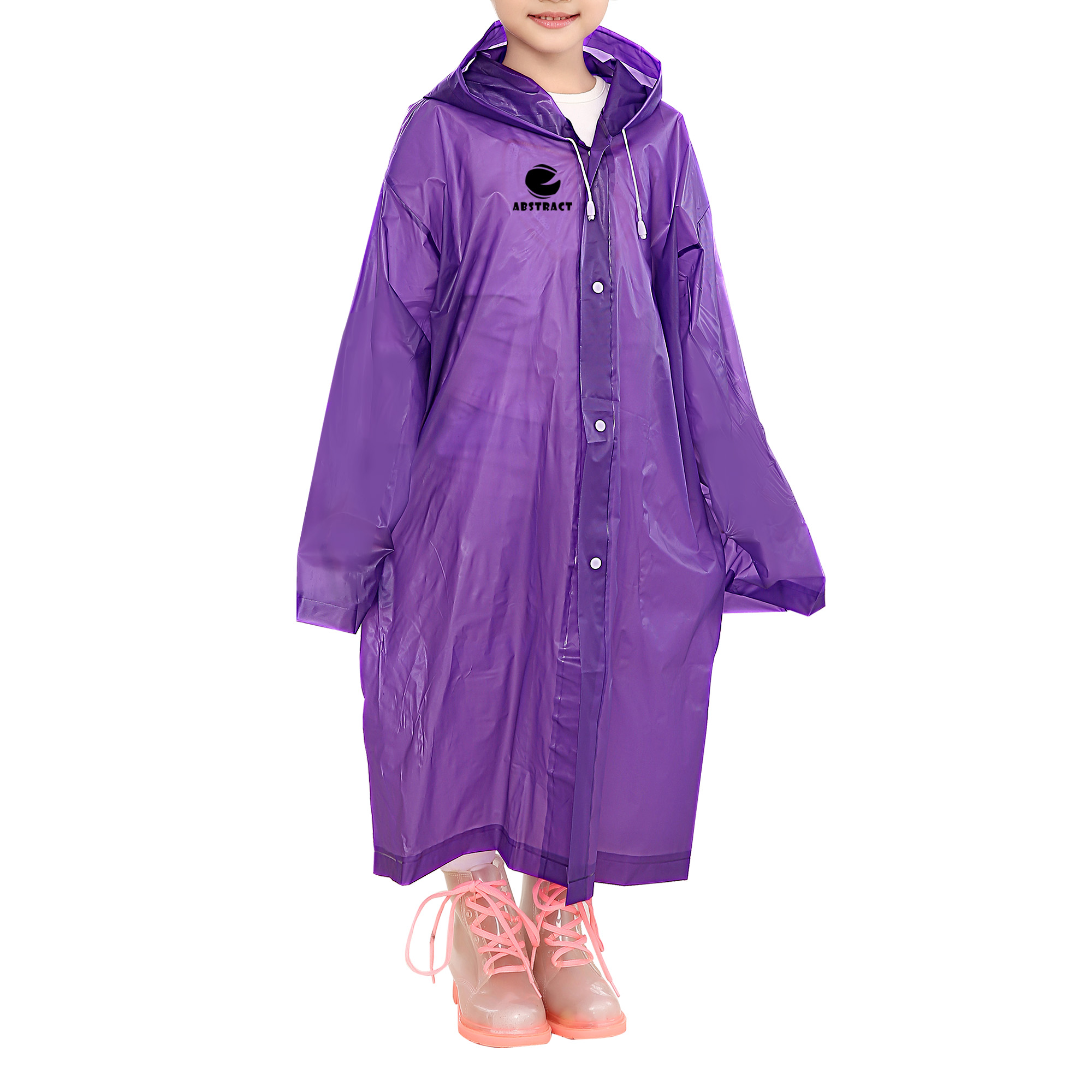 Kids EVA Reusable Raincoat - Image 3
