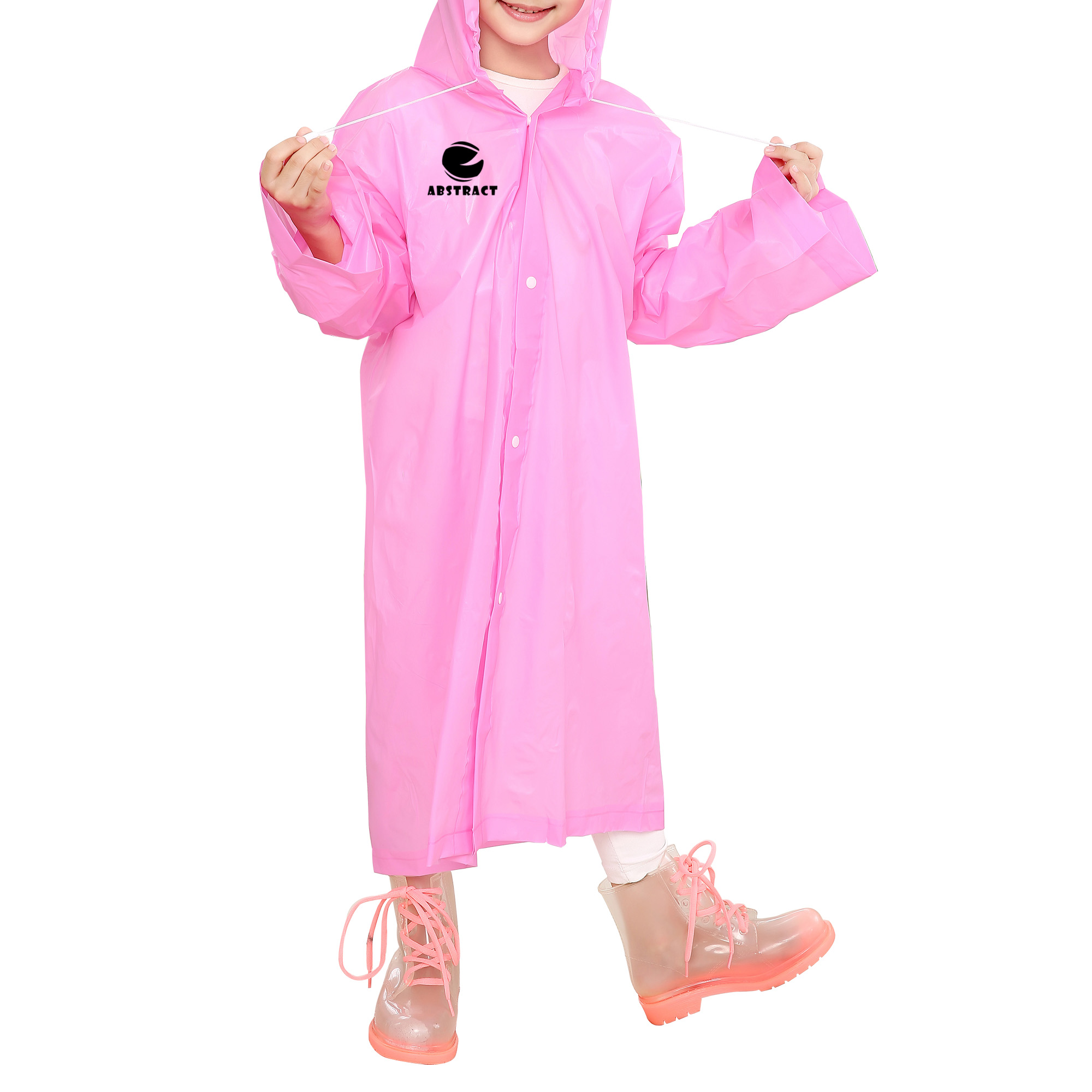 Kids EVA Reusable Raincoat - Image 4